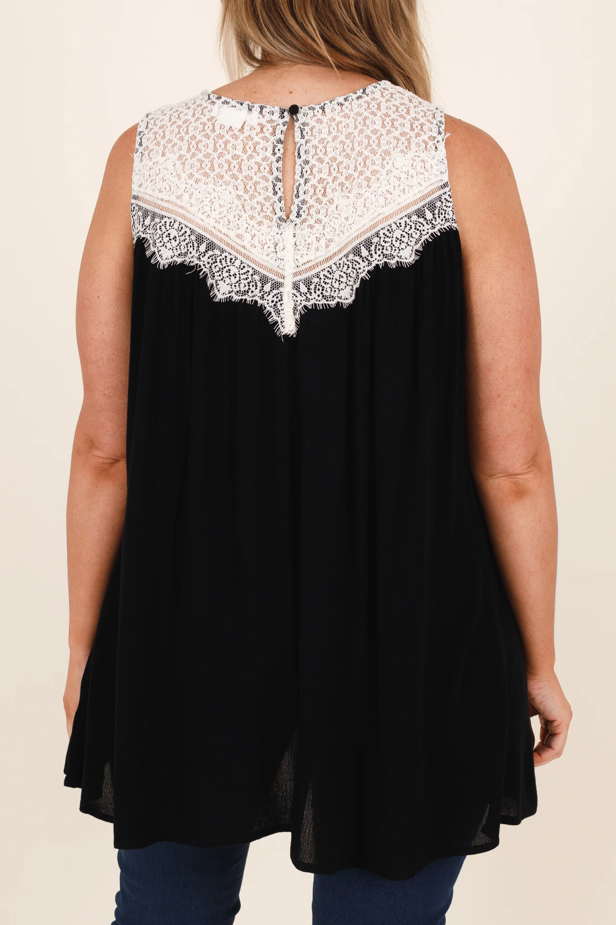 Lace With Love Top, Black - Giverhouse