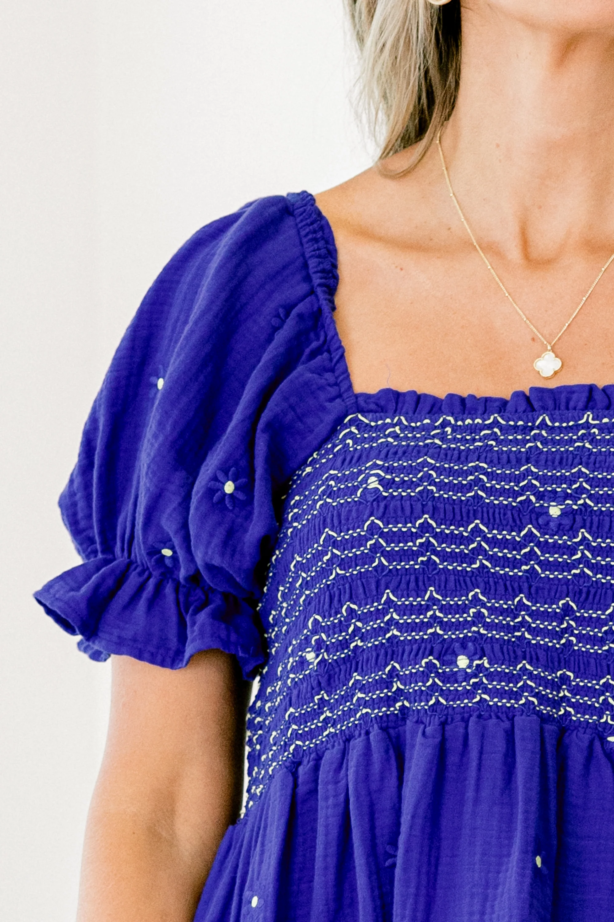 Sweet Moment Top, Blue - Giverhouse