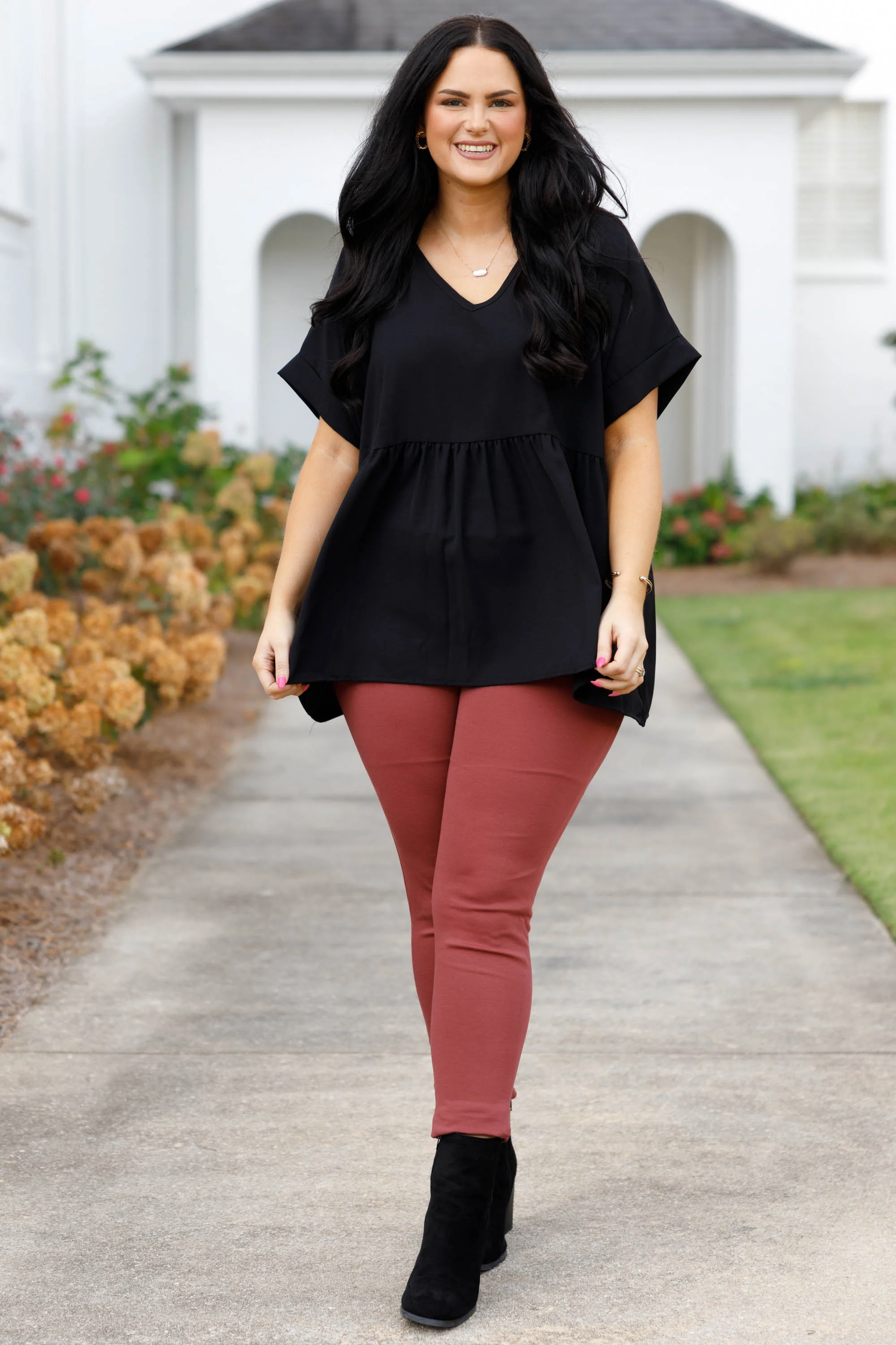 Beyond Basic Pants, Marsala - Giverhouse