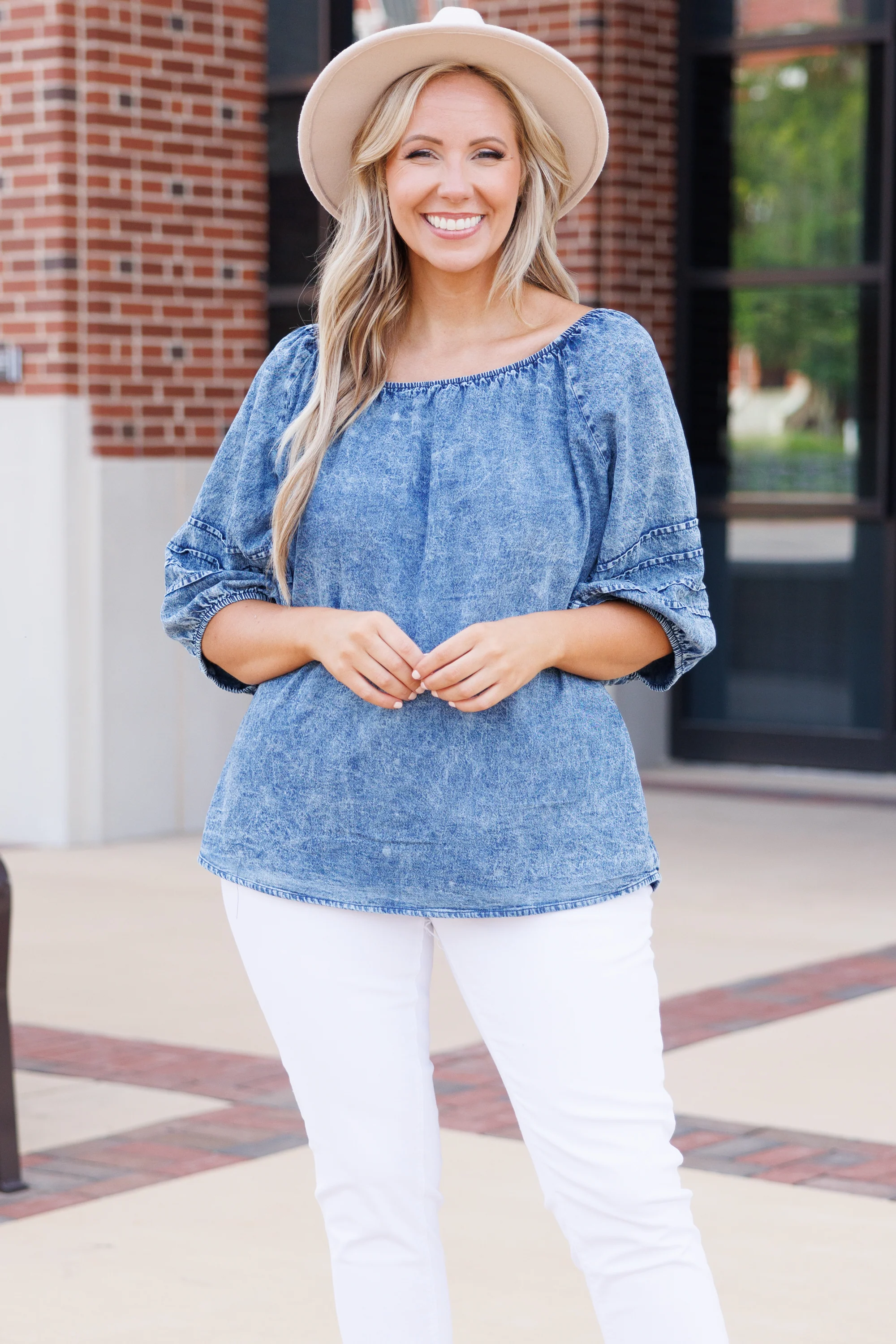 I Bring The Fire Top, Dark Wash - Giverhouse