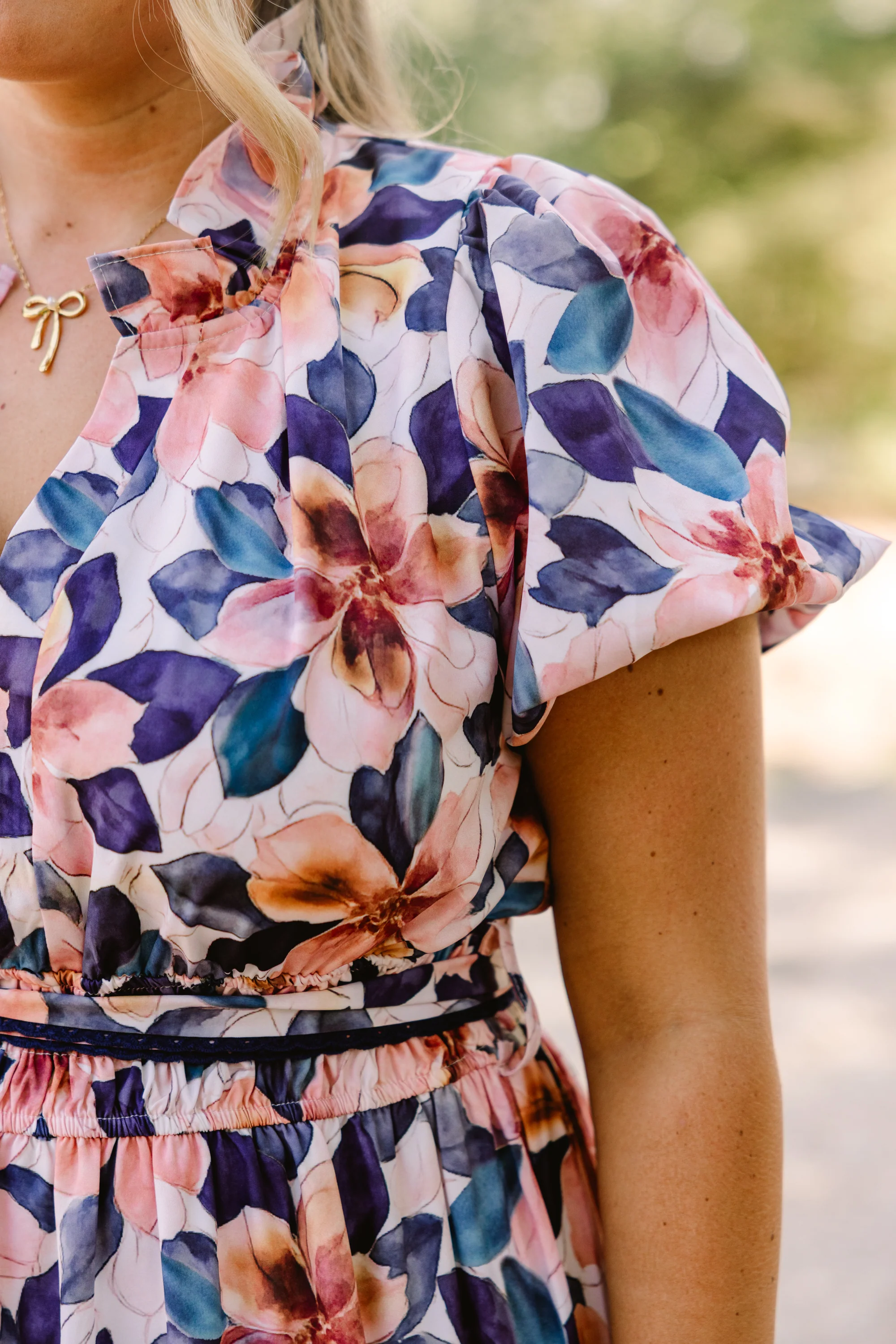 Risk Taker Dress, White-Navy - Giverhouse