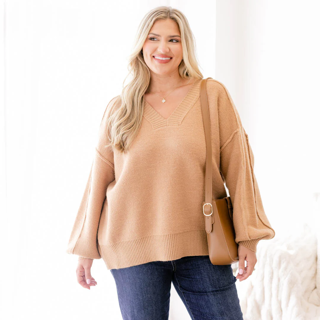 Came Back Better Sweater, Khaki - Giverhouse