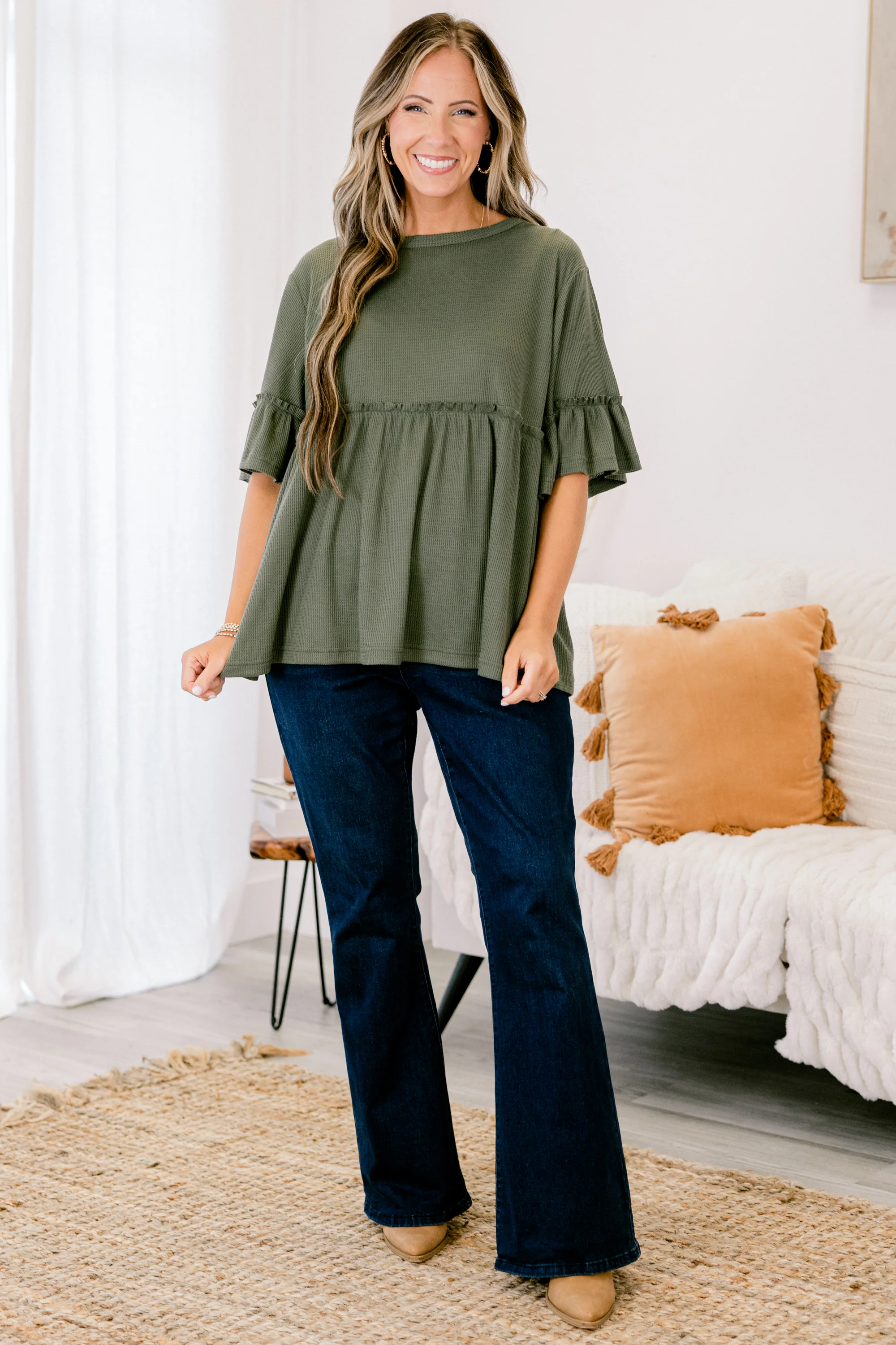 Completely Yours Tunic, Olive - Giverhouse