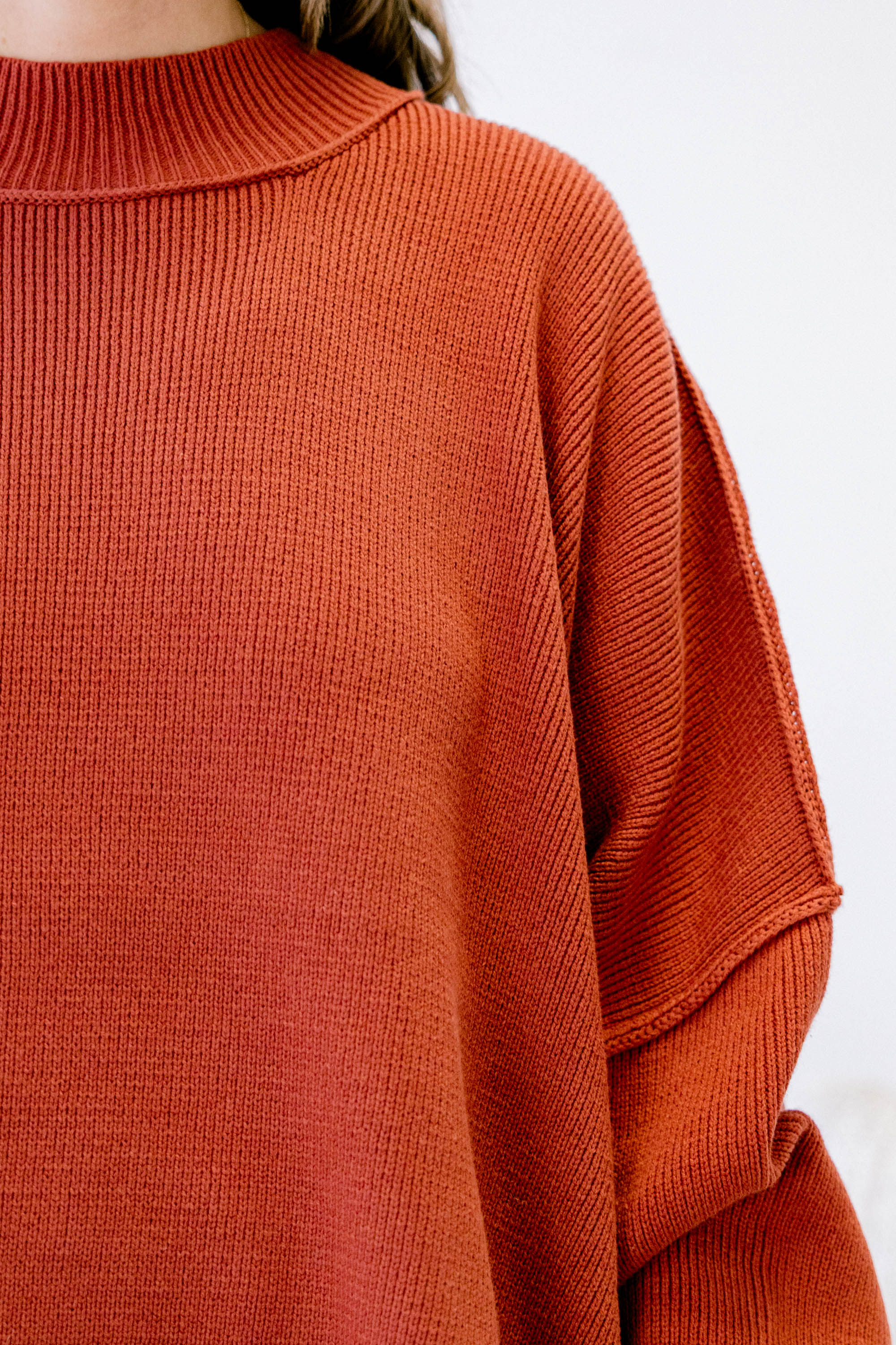 Perfectly Cozy Sweater, Rust - Giverhouse