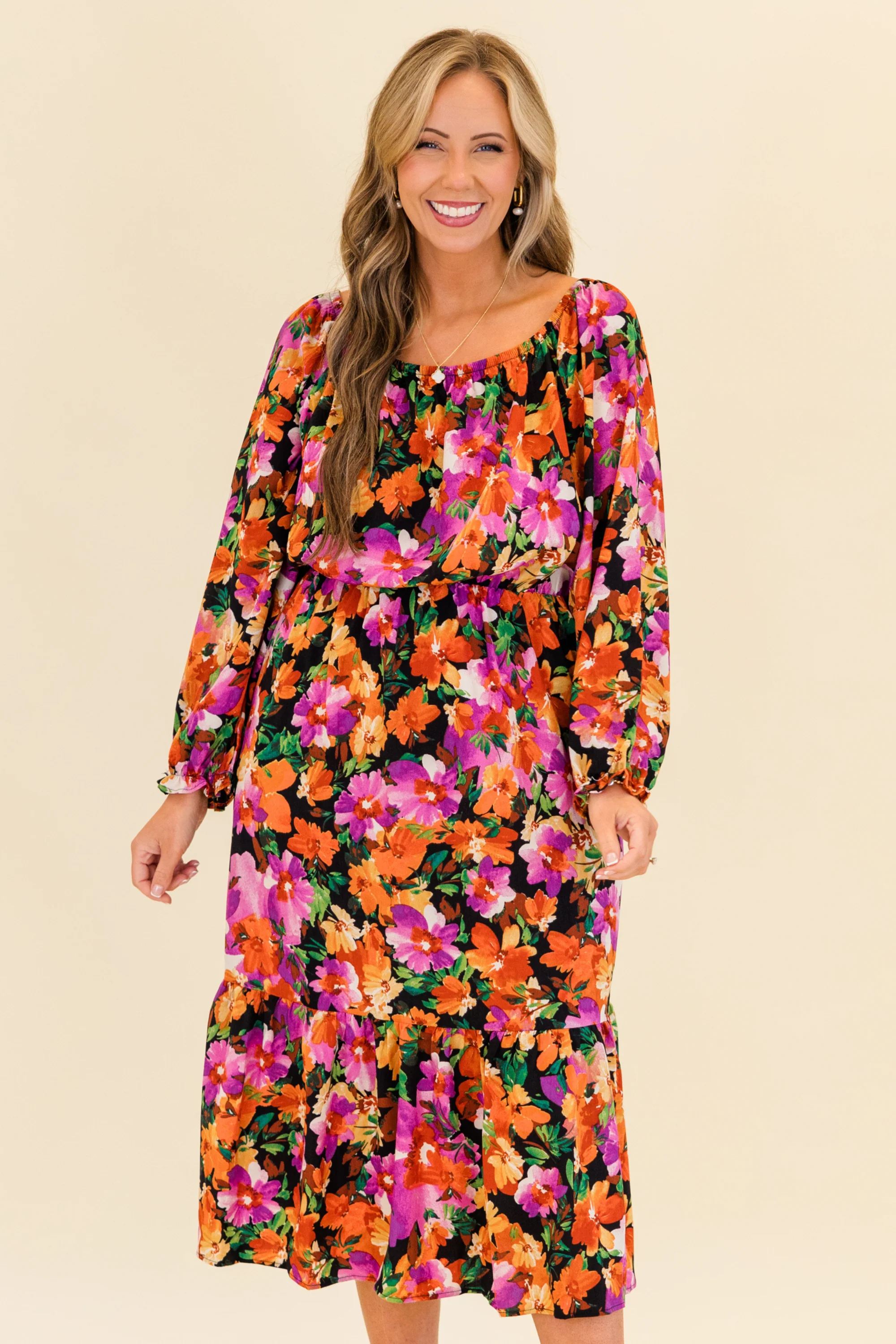 Whispers Of The Wind Dress, Black - Giverhouse