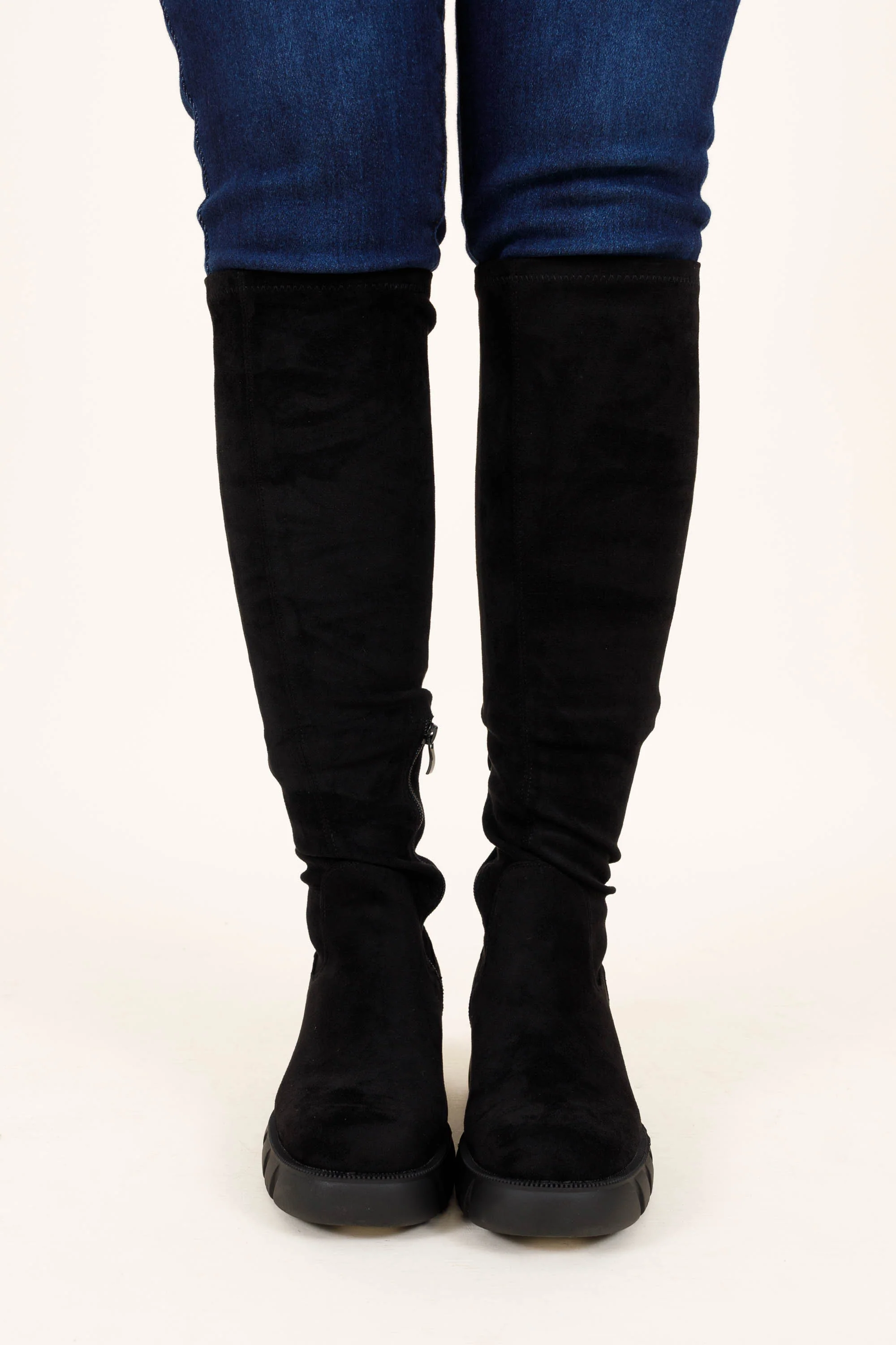 Kickin' Rocks Wide Calf Boots, Black - Giverhouse