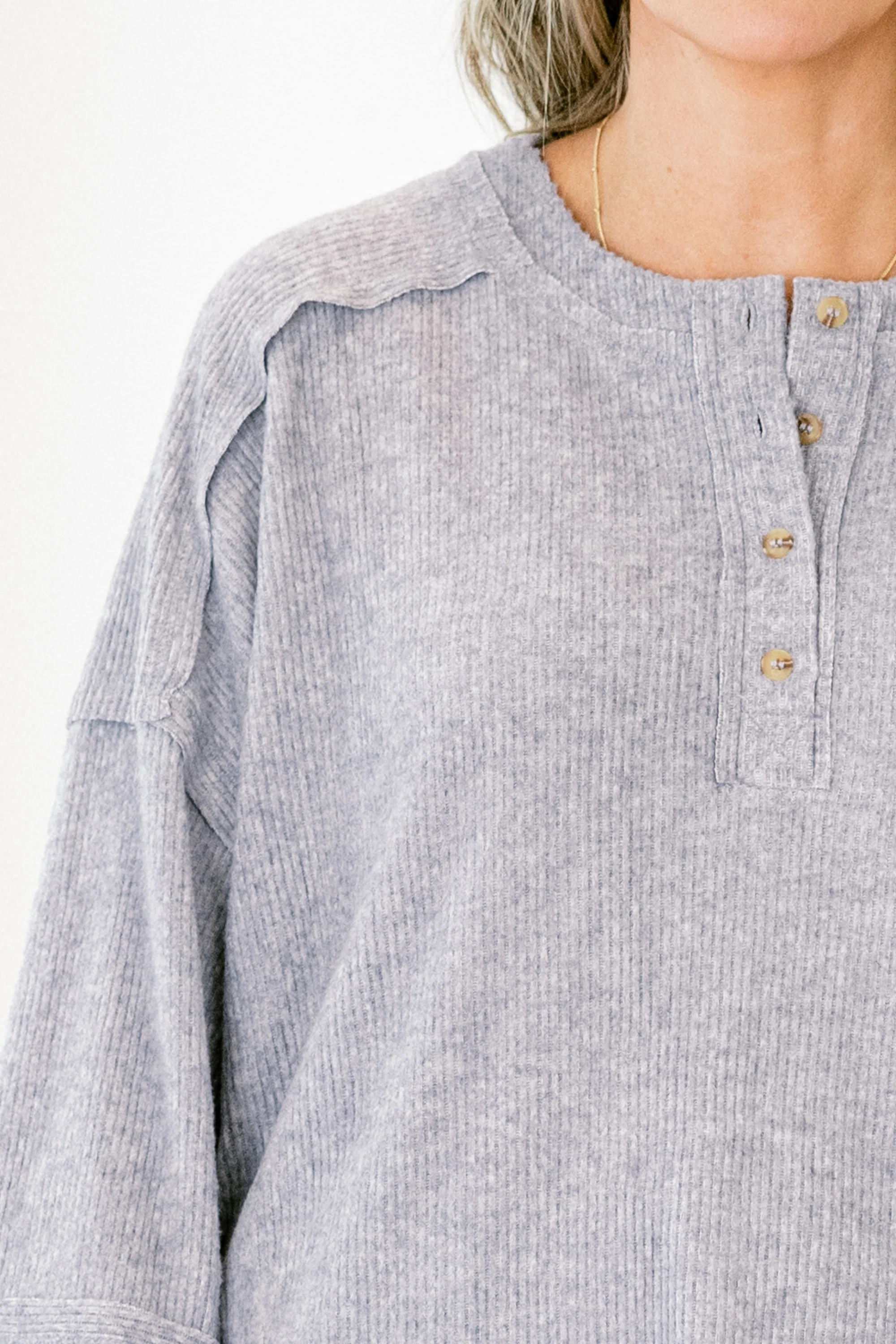 Chill Days Sweater, Heather Grey - Giverhouse