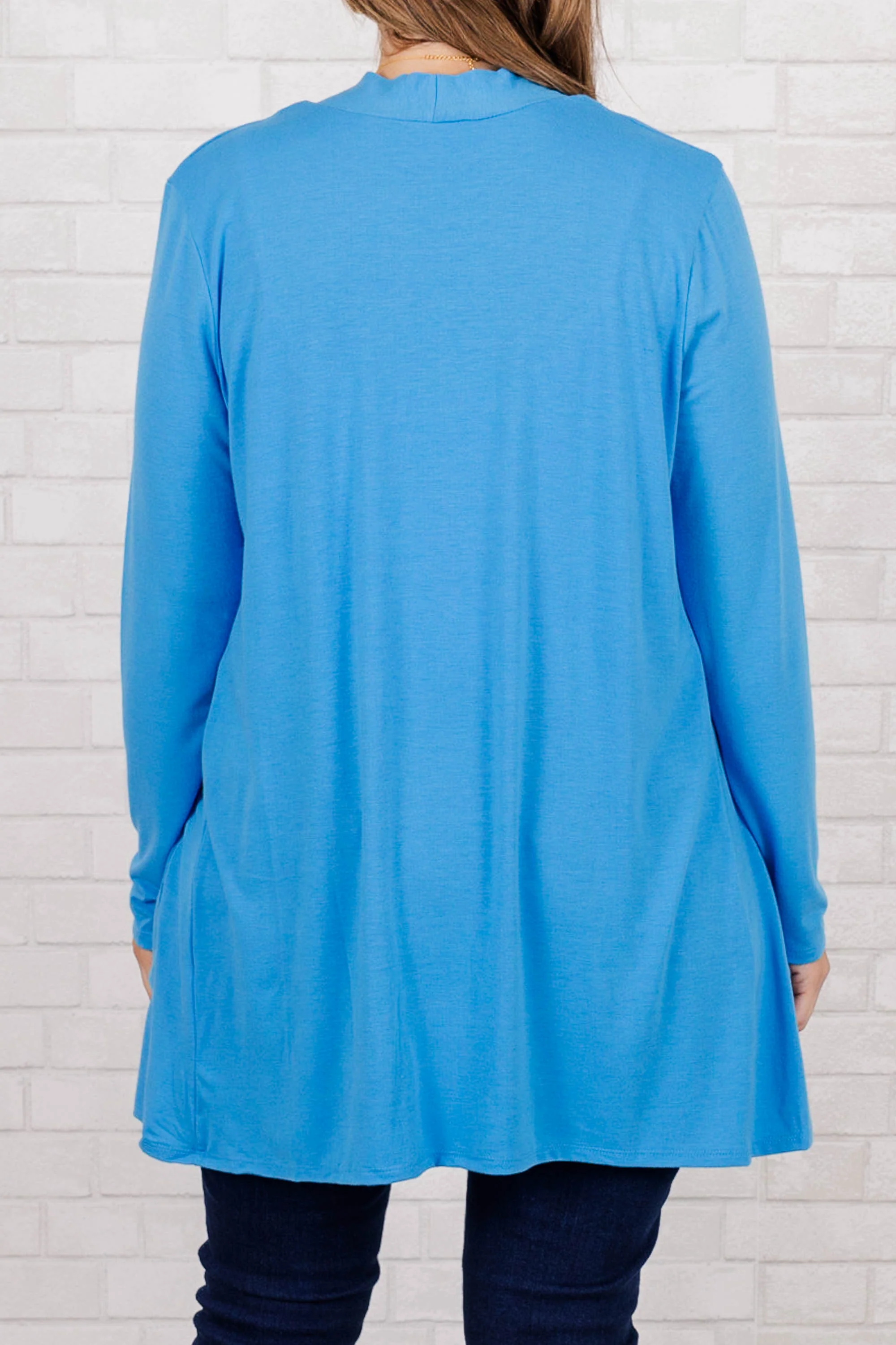 Kindness And Compassion Cardigan, Deep Sky - Giverhouse