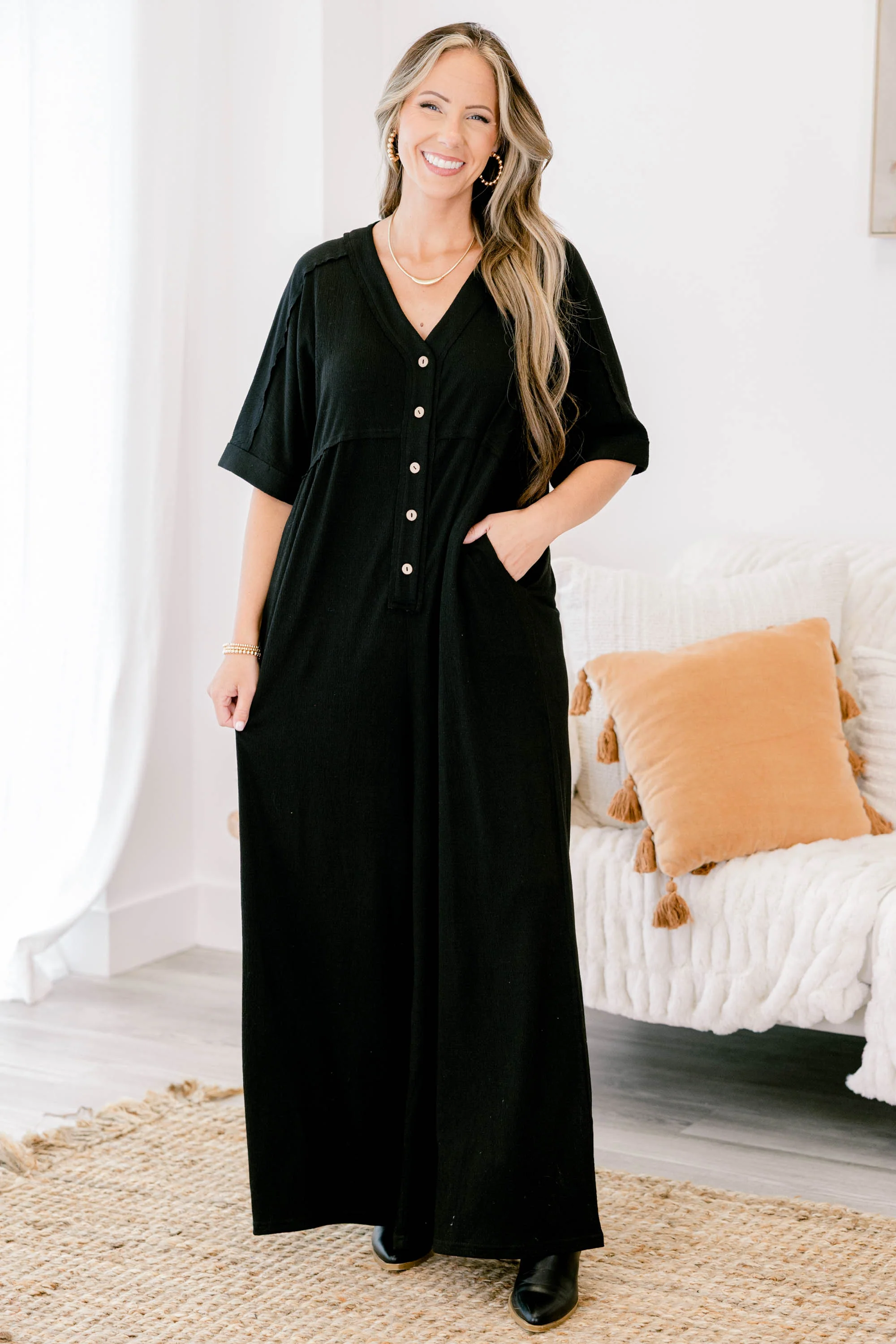 All Clear Jumpsuit, Black - Giverhouse