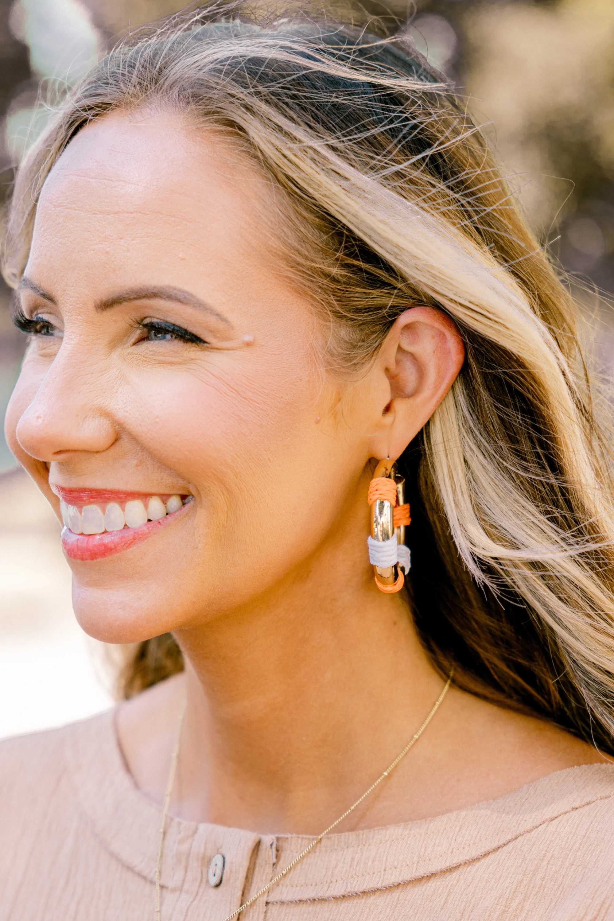 Scored The Best Earrings, Orange - Giverhouse