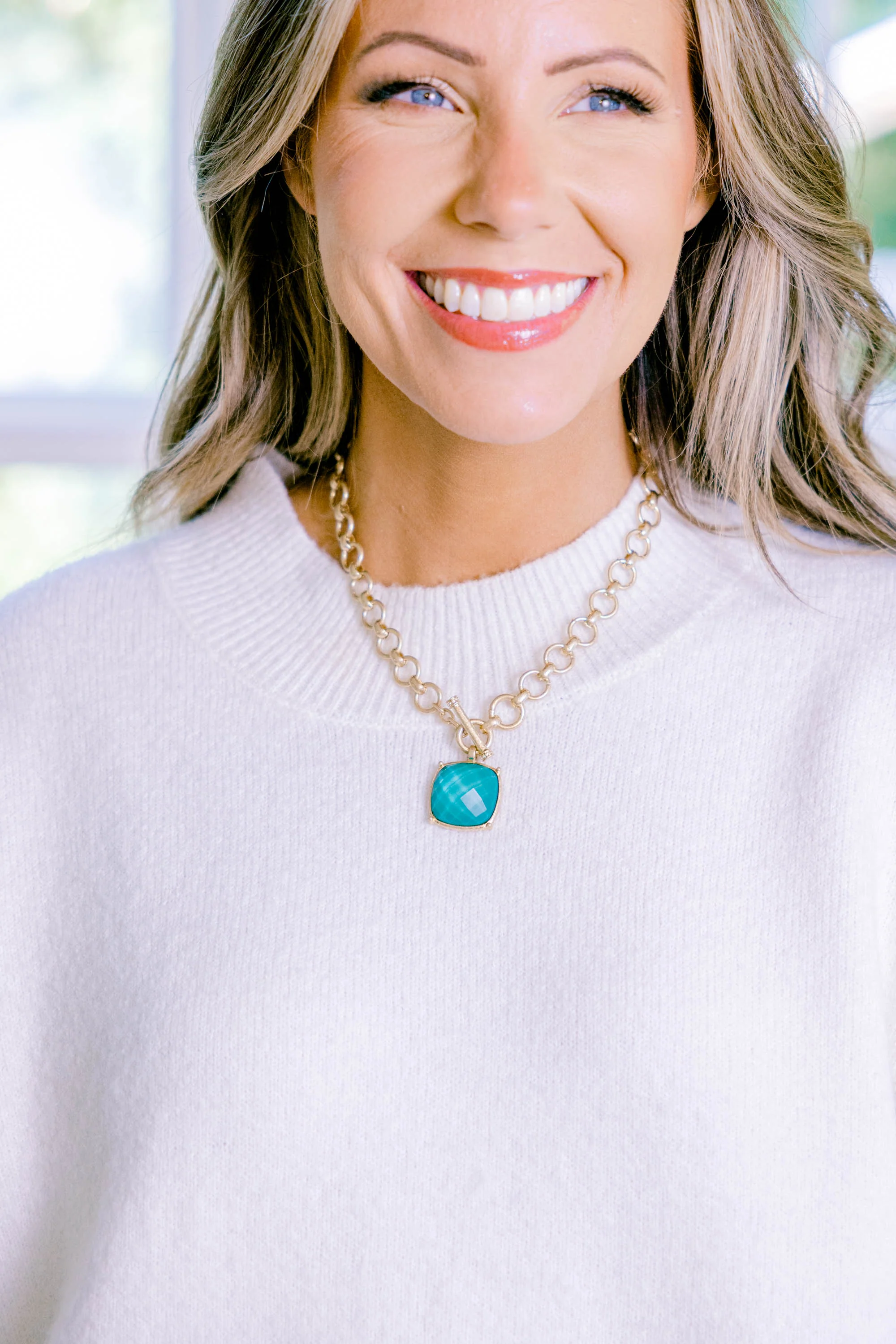 On The Case Necklace, Green - Giverhouse