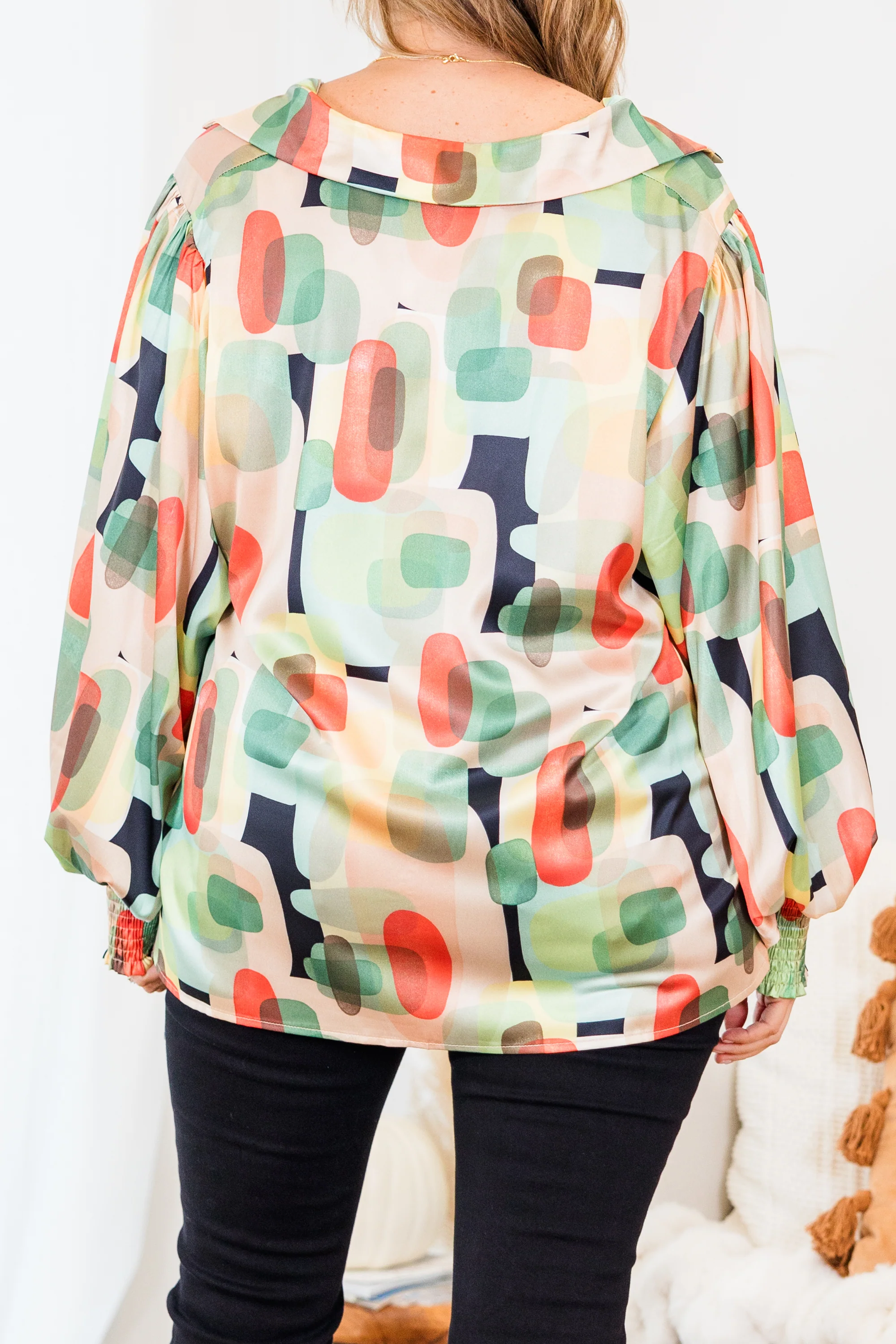 Happy With It Top, Orange Multi - Giverhouse