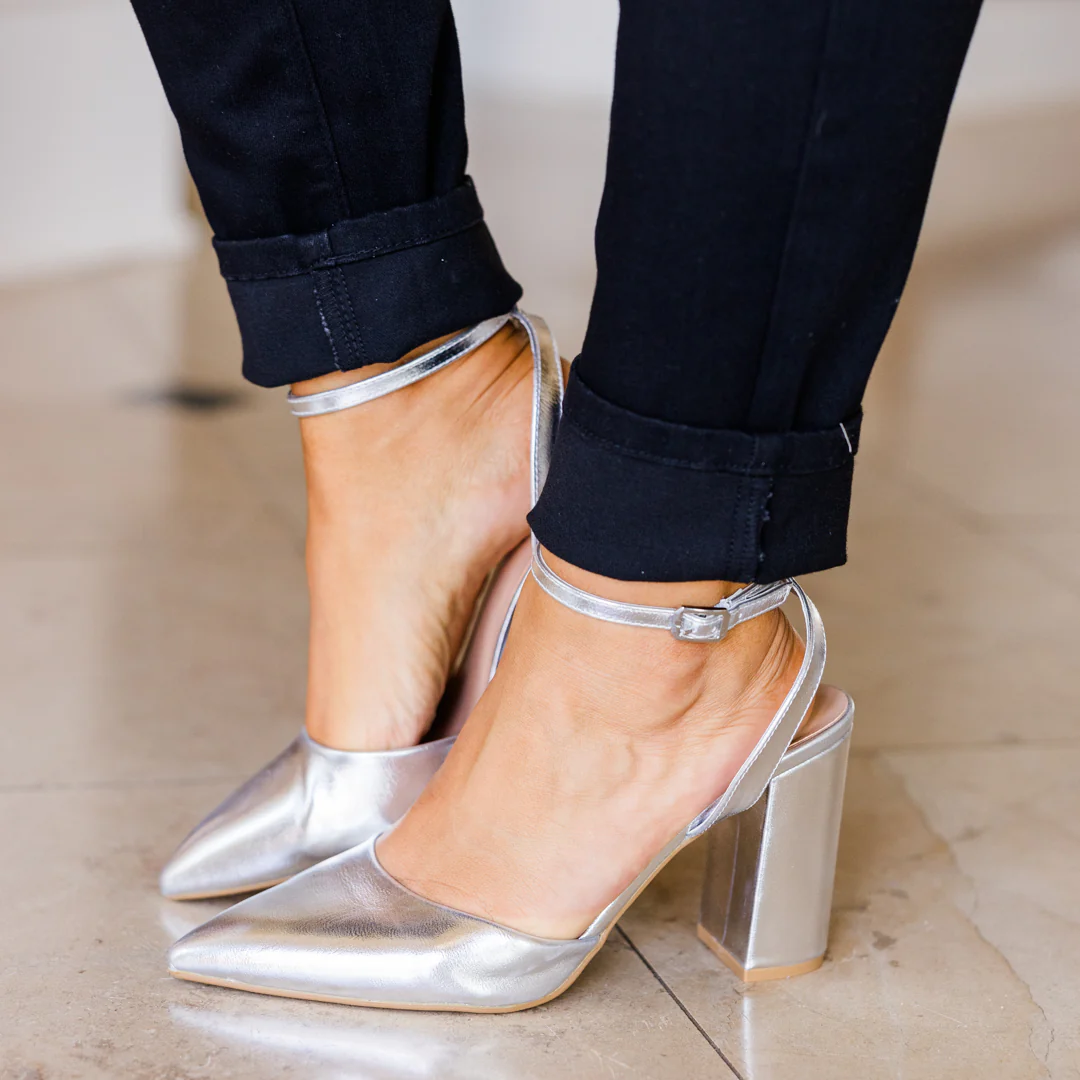 Look Impressed Heels, Silver - Giverhouse