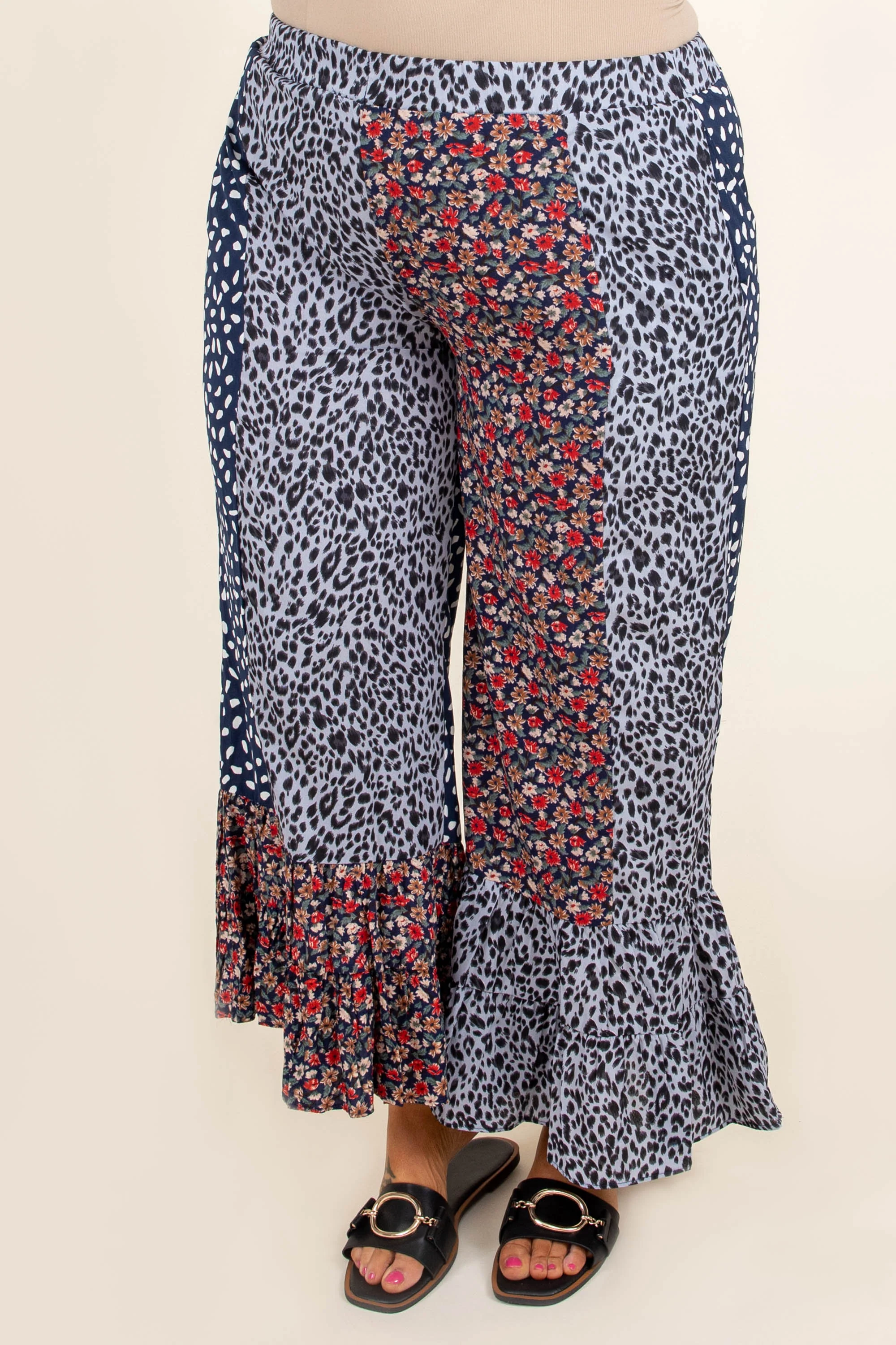 Poppy Strolls Pants, Navy Mix - Giverhouse