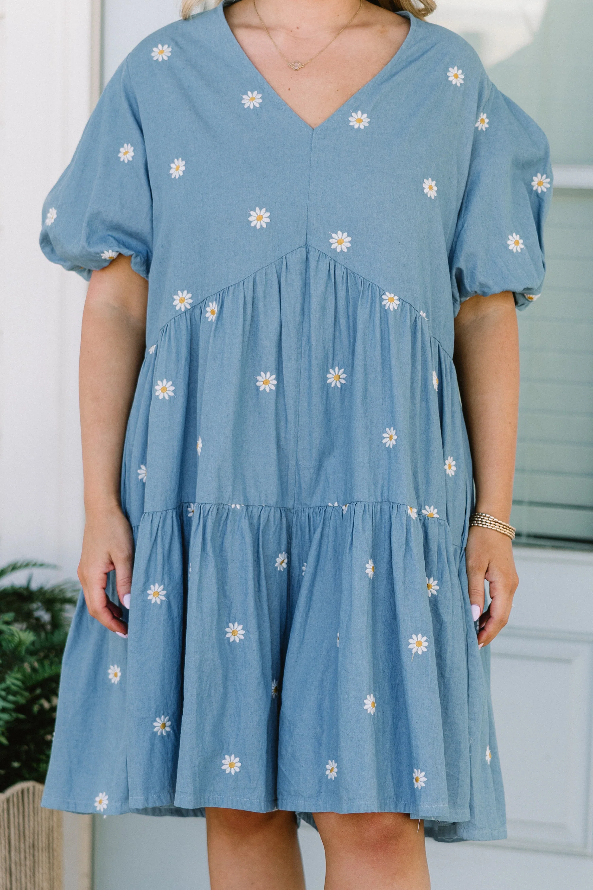 Hidden Reflections Romper, Denim Blue - Giverhouse