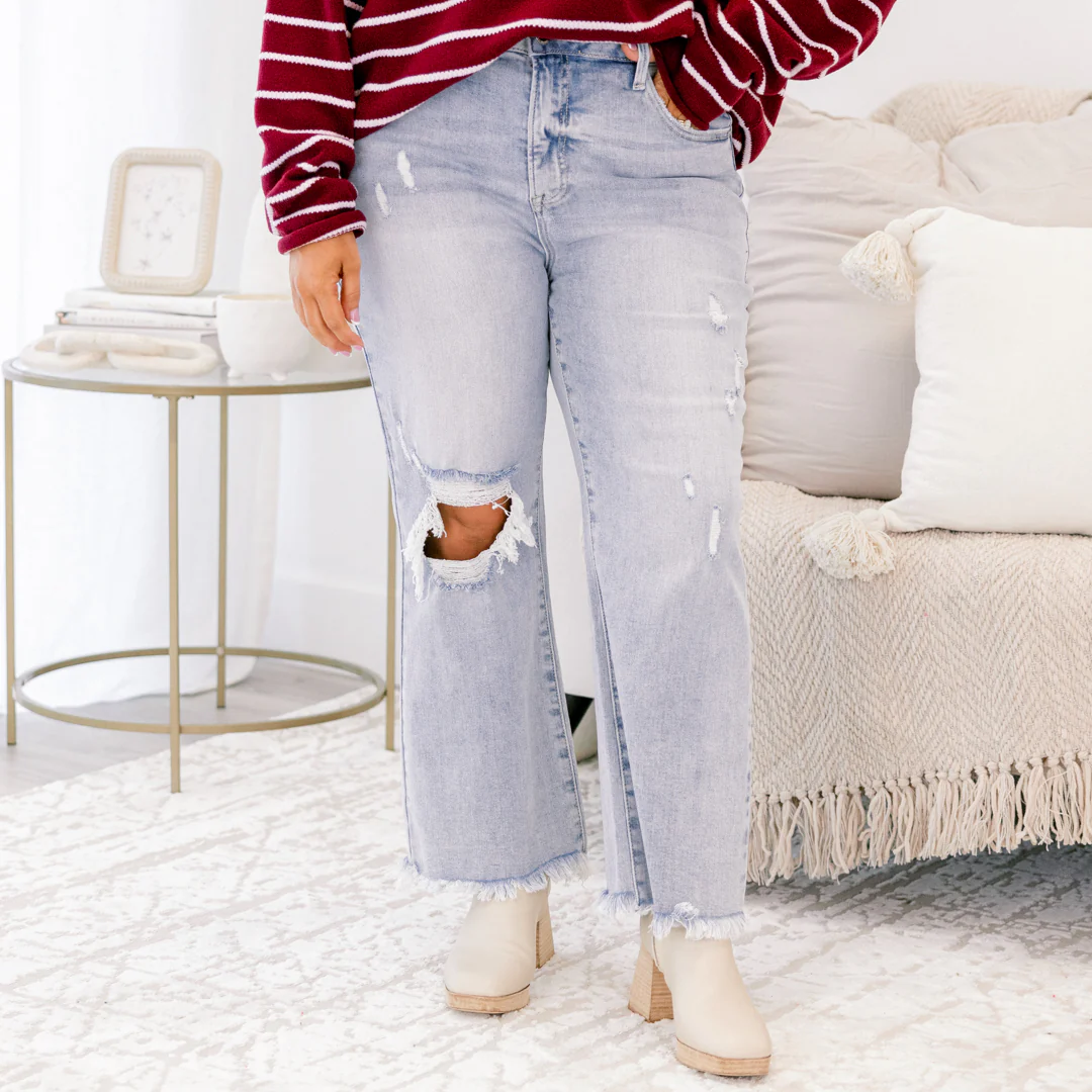 Morning Haze Jeans, Light Wash - Giverhouse