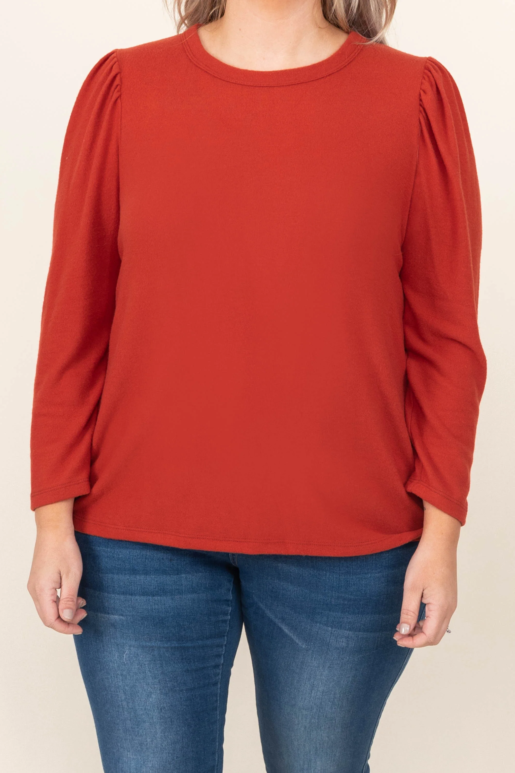 Written Approval Top, Rust - Giverhouse