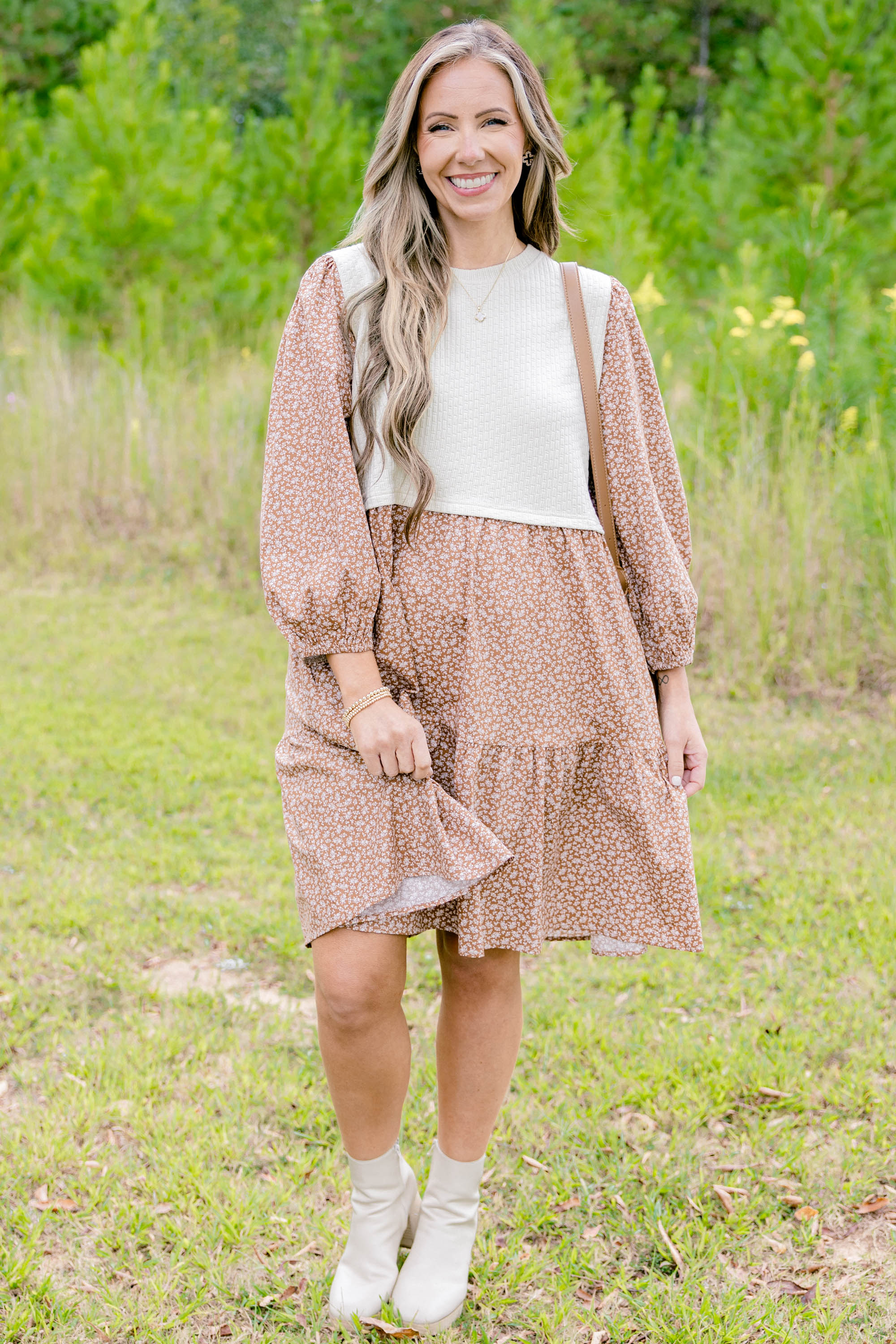 Find Love Again Dress, Brown - Giverhouse