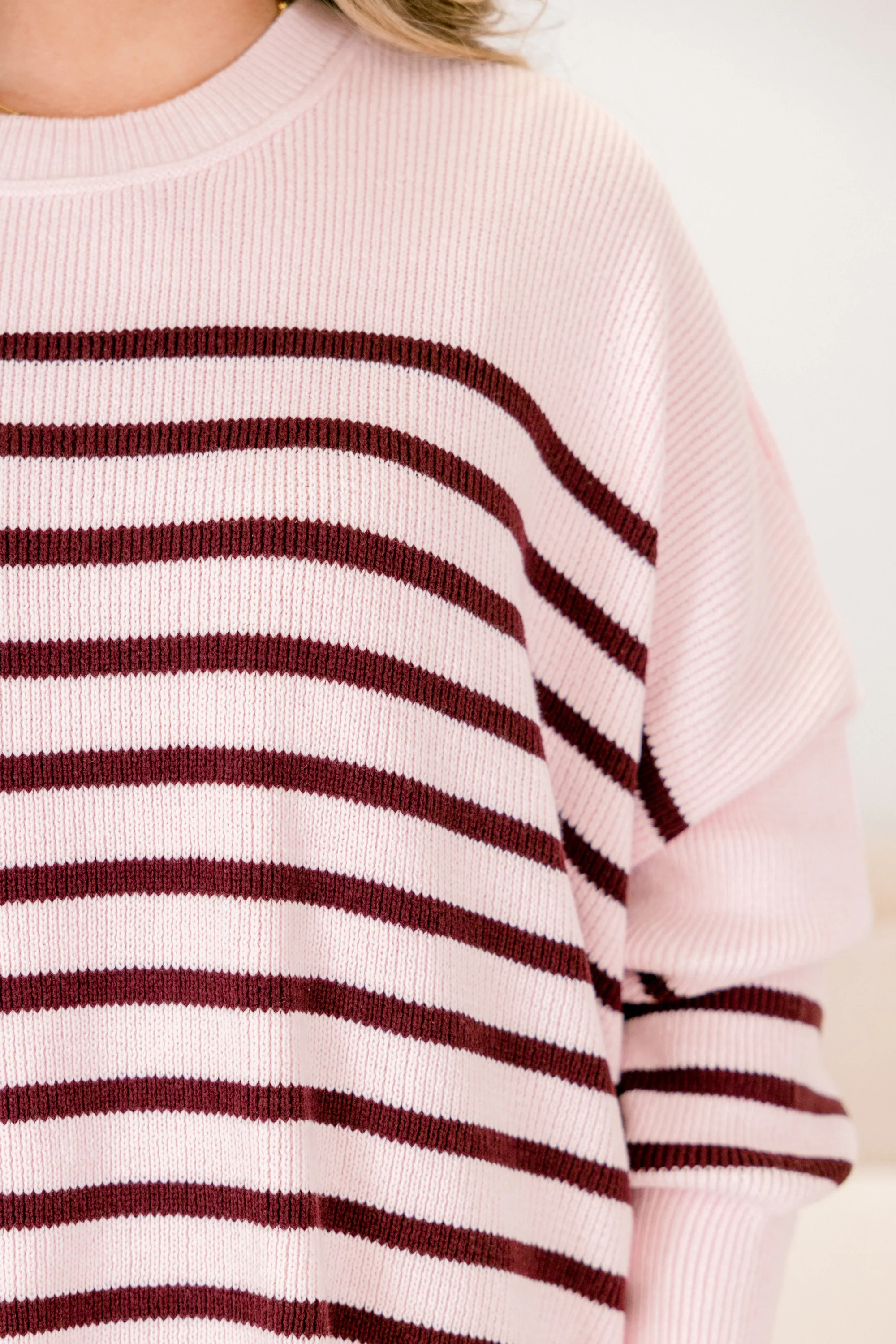 Magically Perfect Sweater, Pink Stripe - Giverhouse