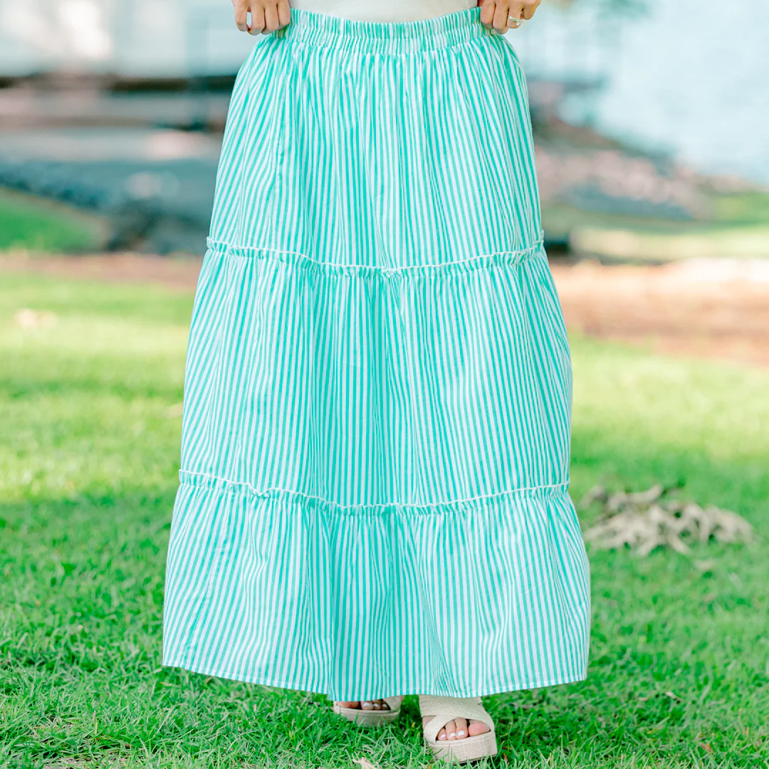 Toes In The Sand Skirt, Green - Giverhouse
