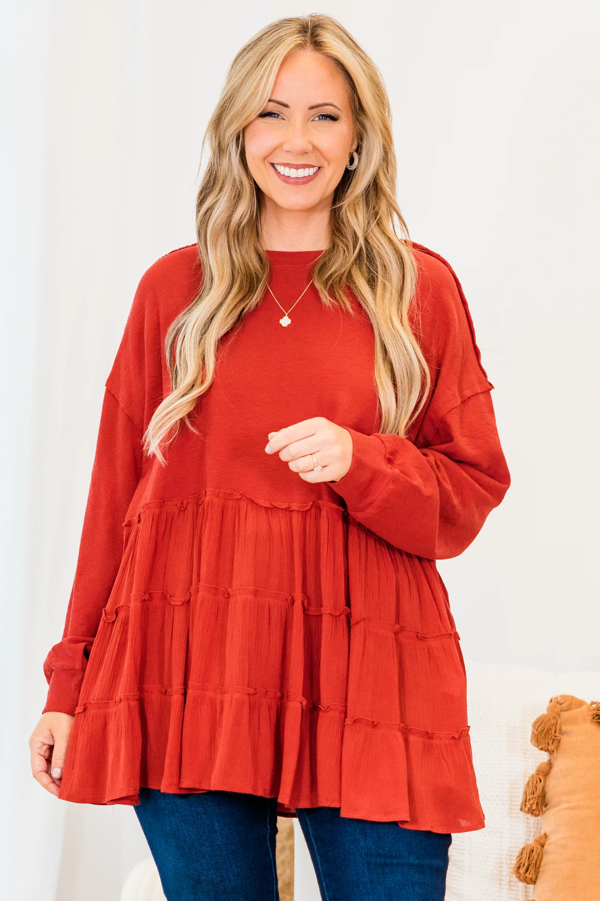 My Kind Of Fun Top, Red - Giverhouse