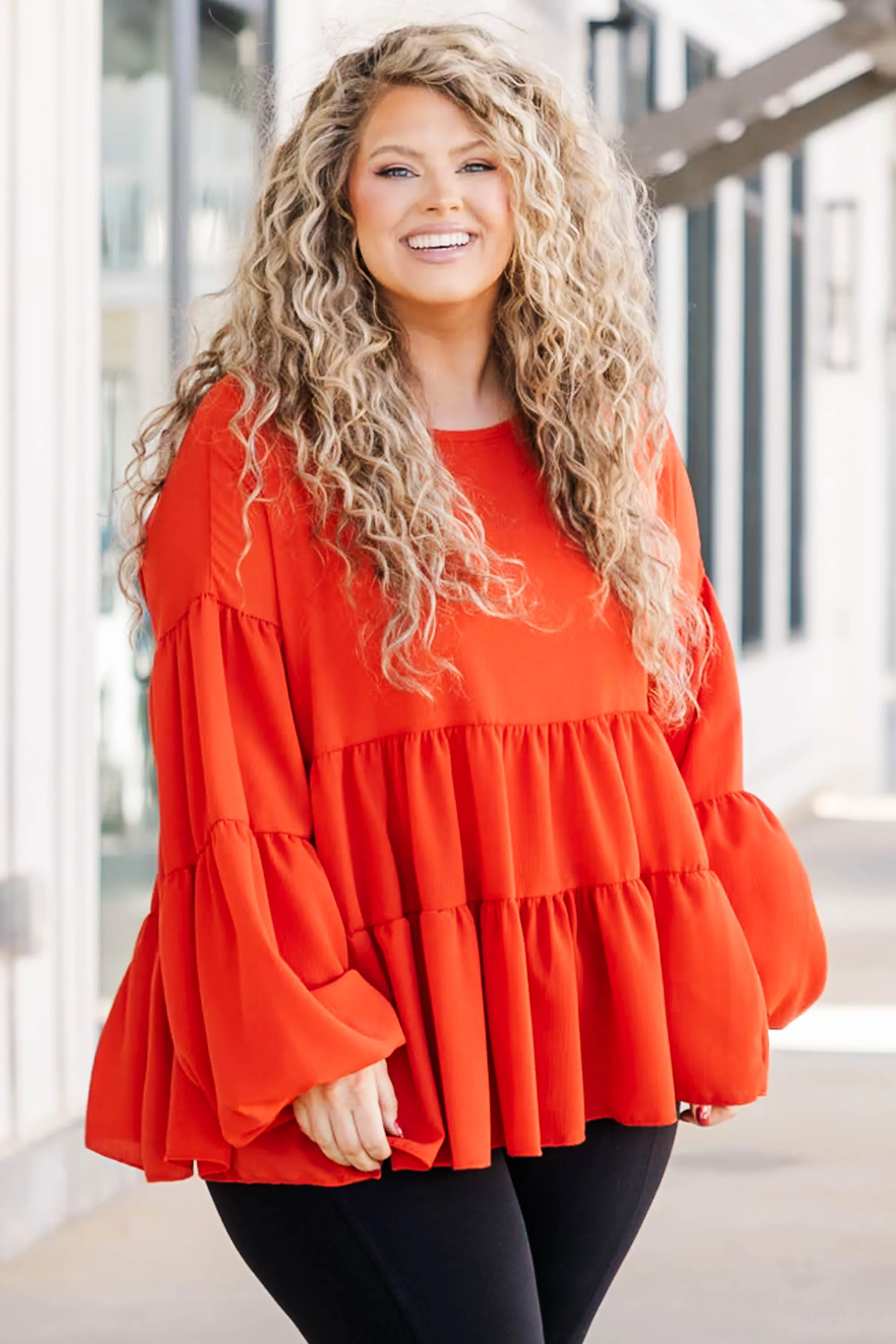 Spending Every Day Top, Rust - Giverhouse