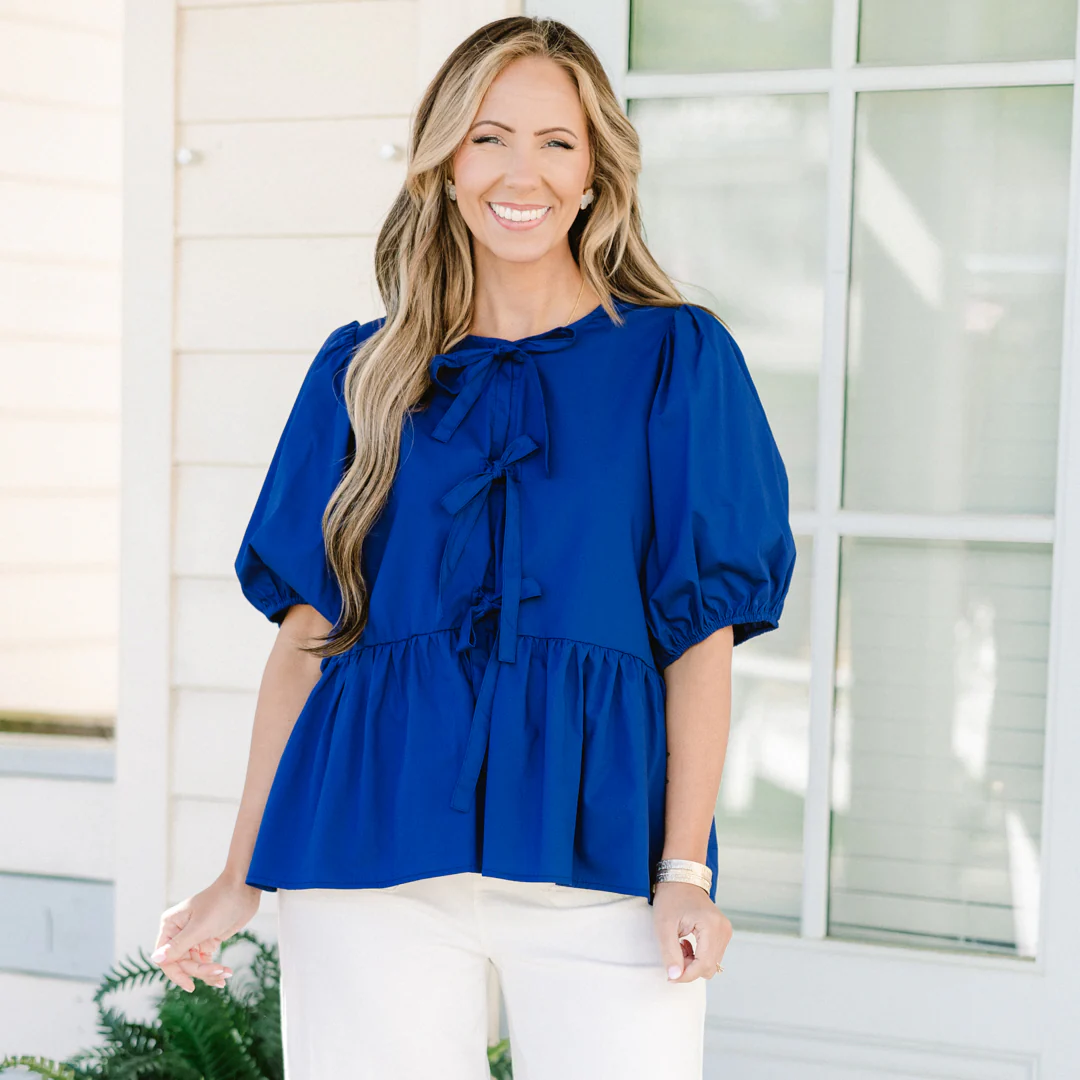 Easy Living Top, Royal Blue - Giverhouse