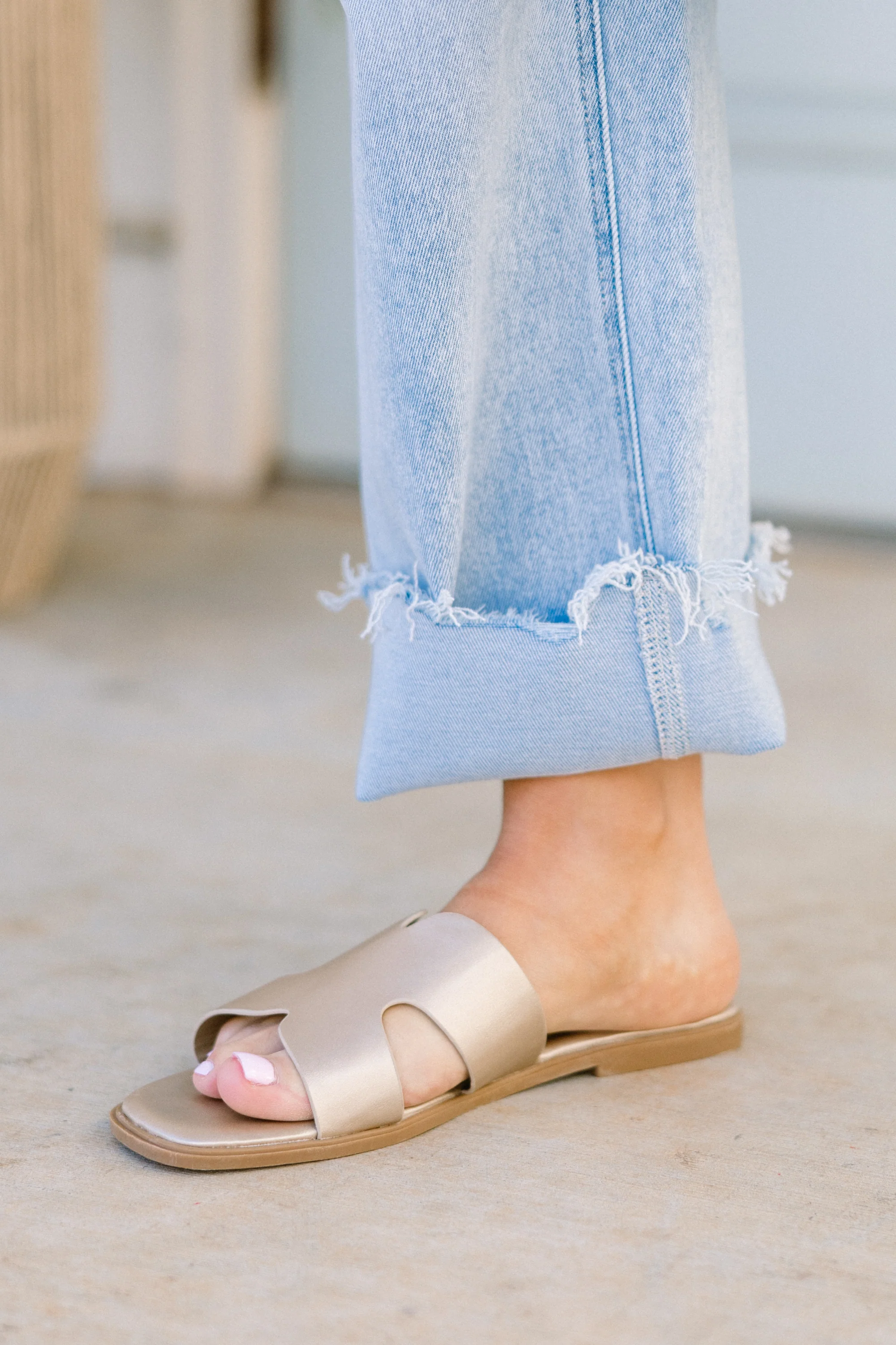 Palm Shores Sandals, Gold - Giverhouse