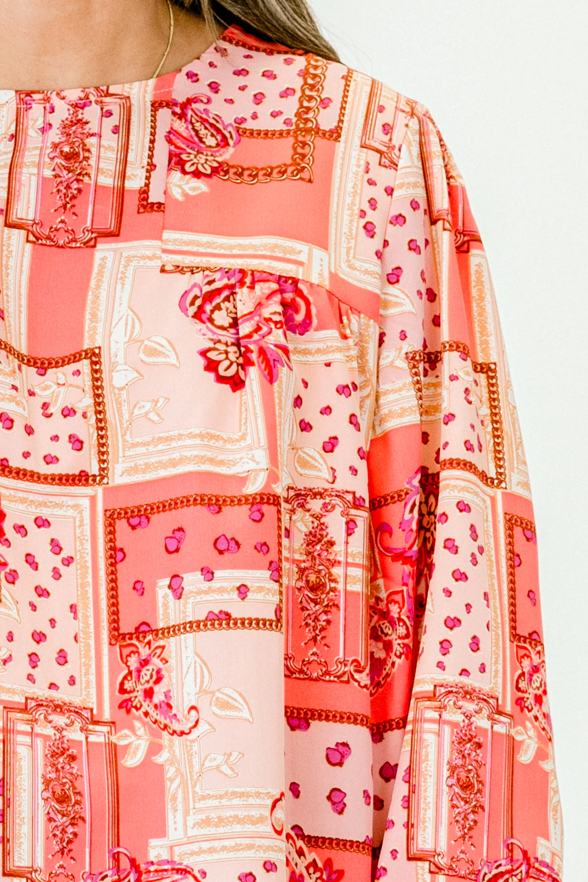 Wanderlust Journey Top, Pink-Red - Giverhouse