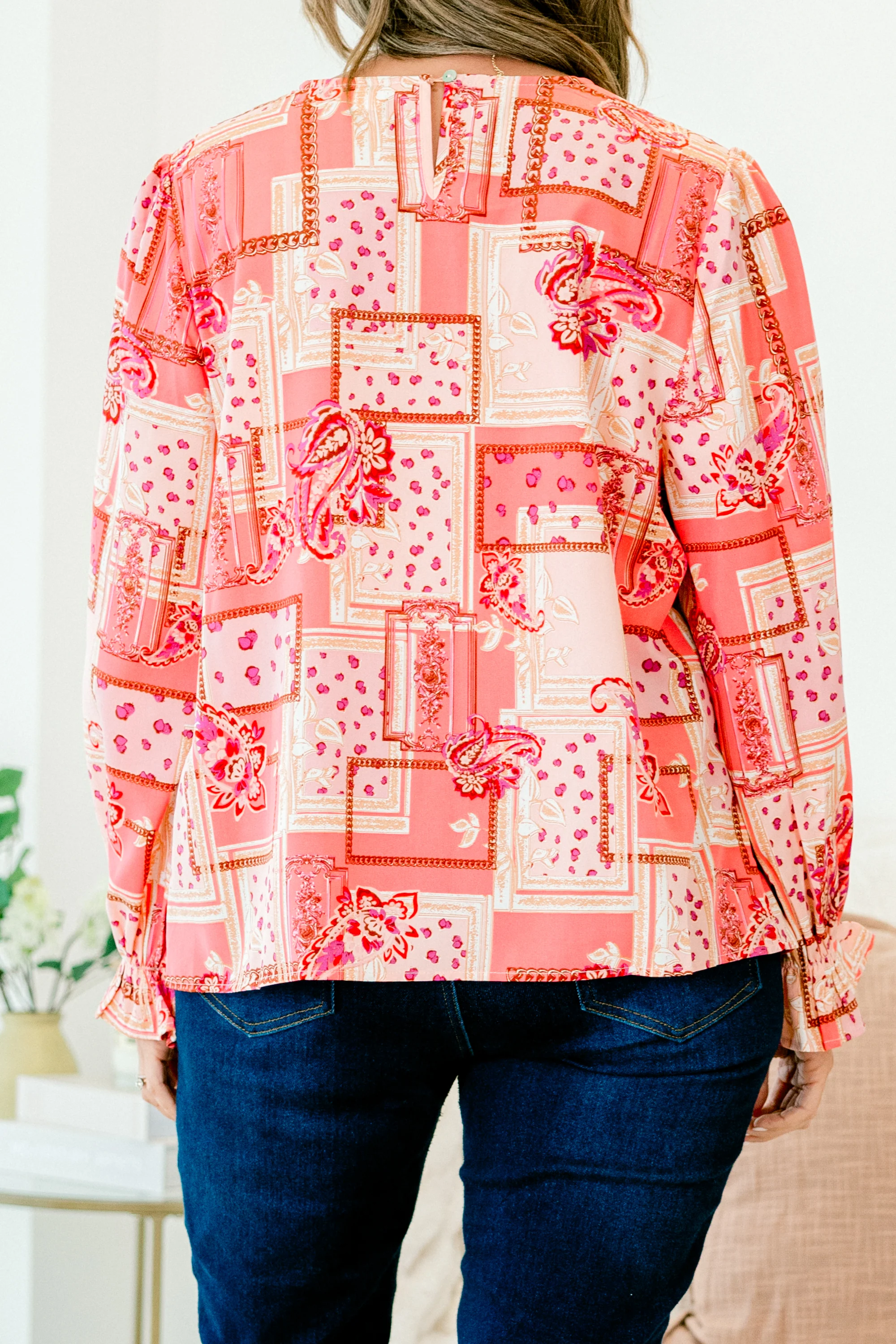 Wanderlust Journey Top, Pink-Red - Giverhouse