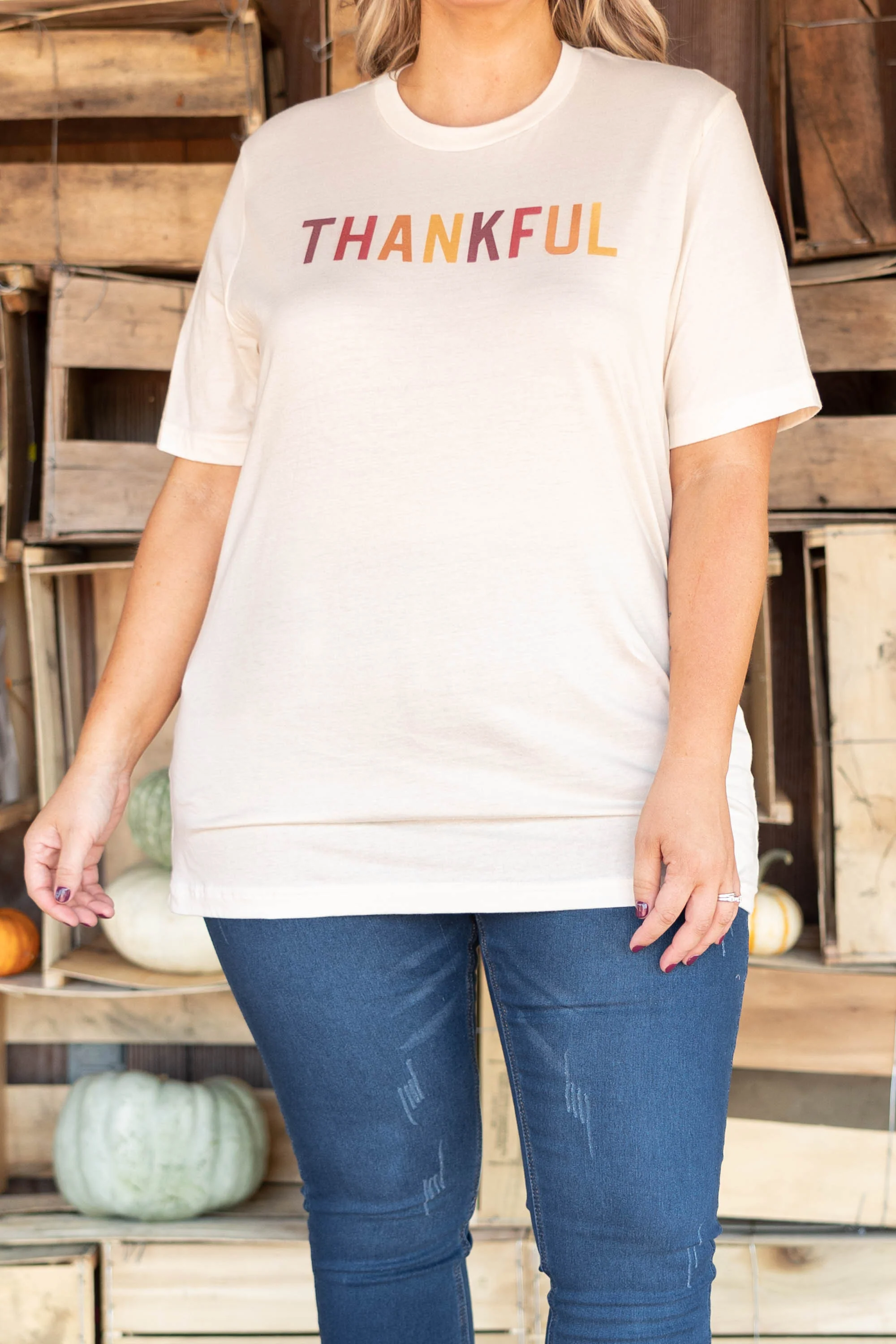 Season Of Thanks Tee, Natural - Giverhouse