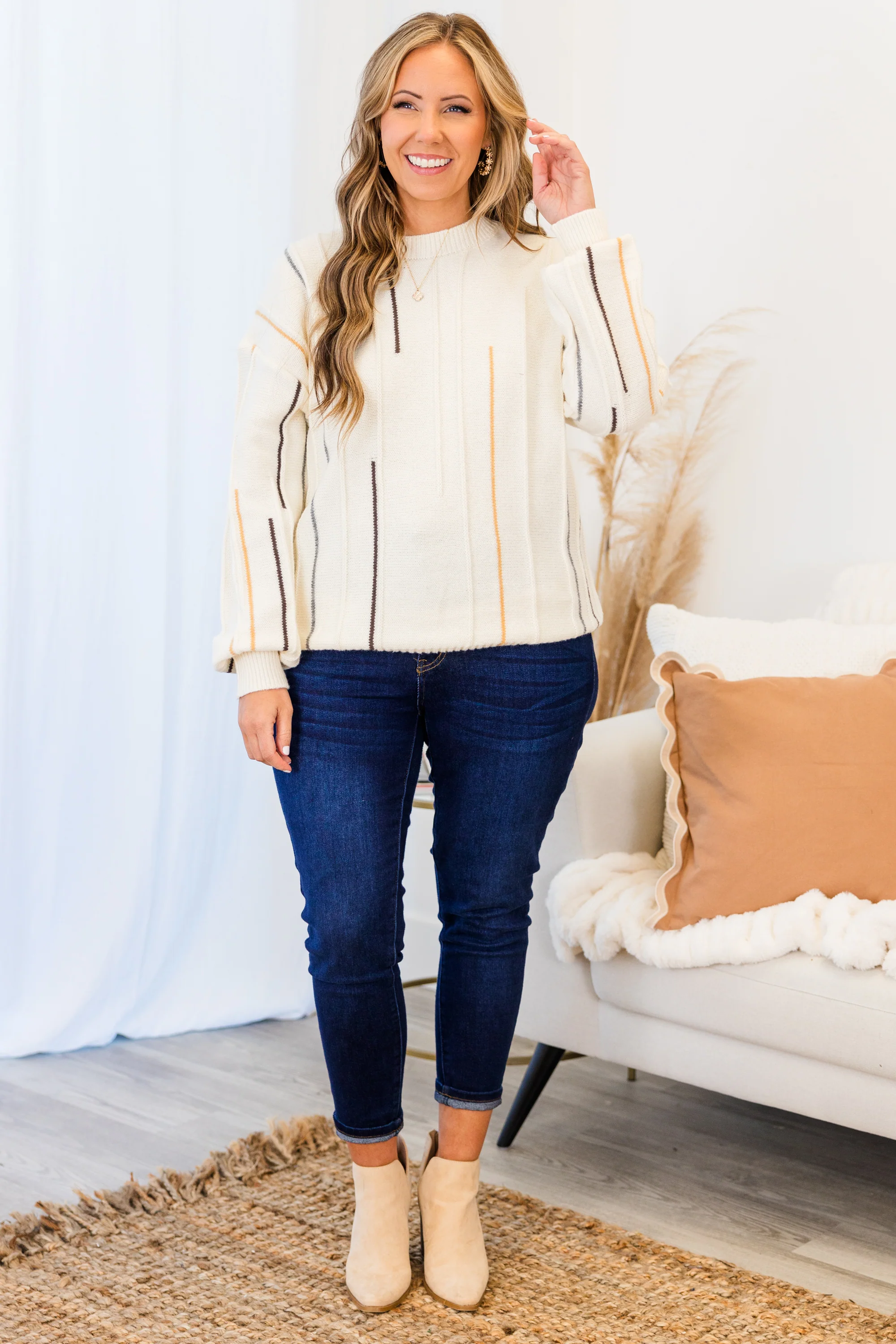 Sleepless Saturdays Sweater, White - Giverhouse