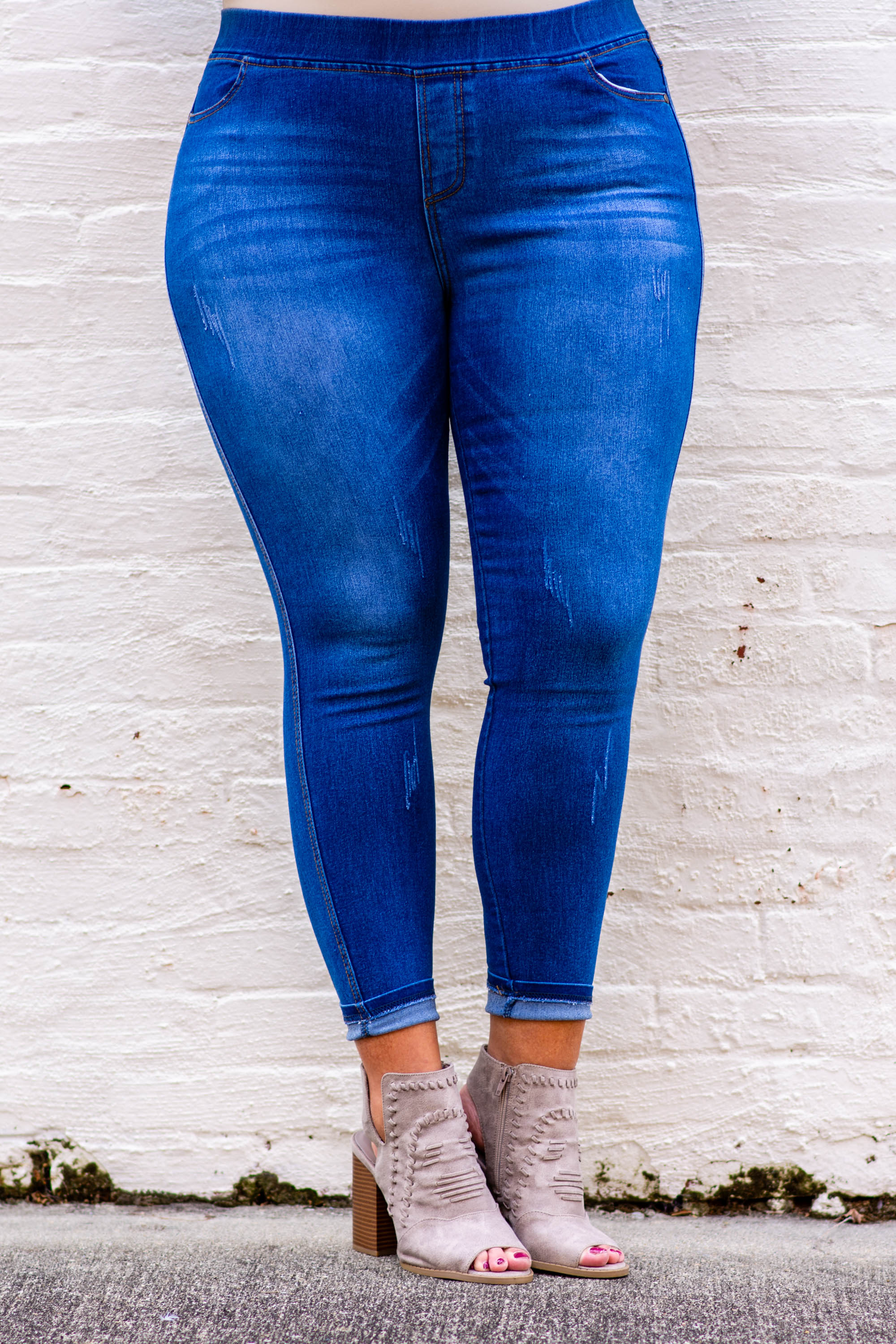 All The Answers Jeggings, Medium Wash - Giverhouse