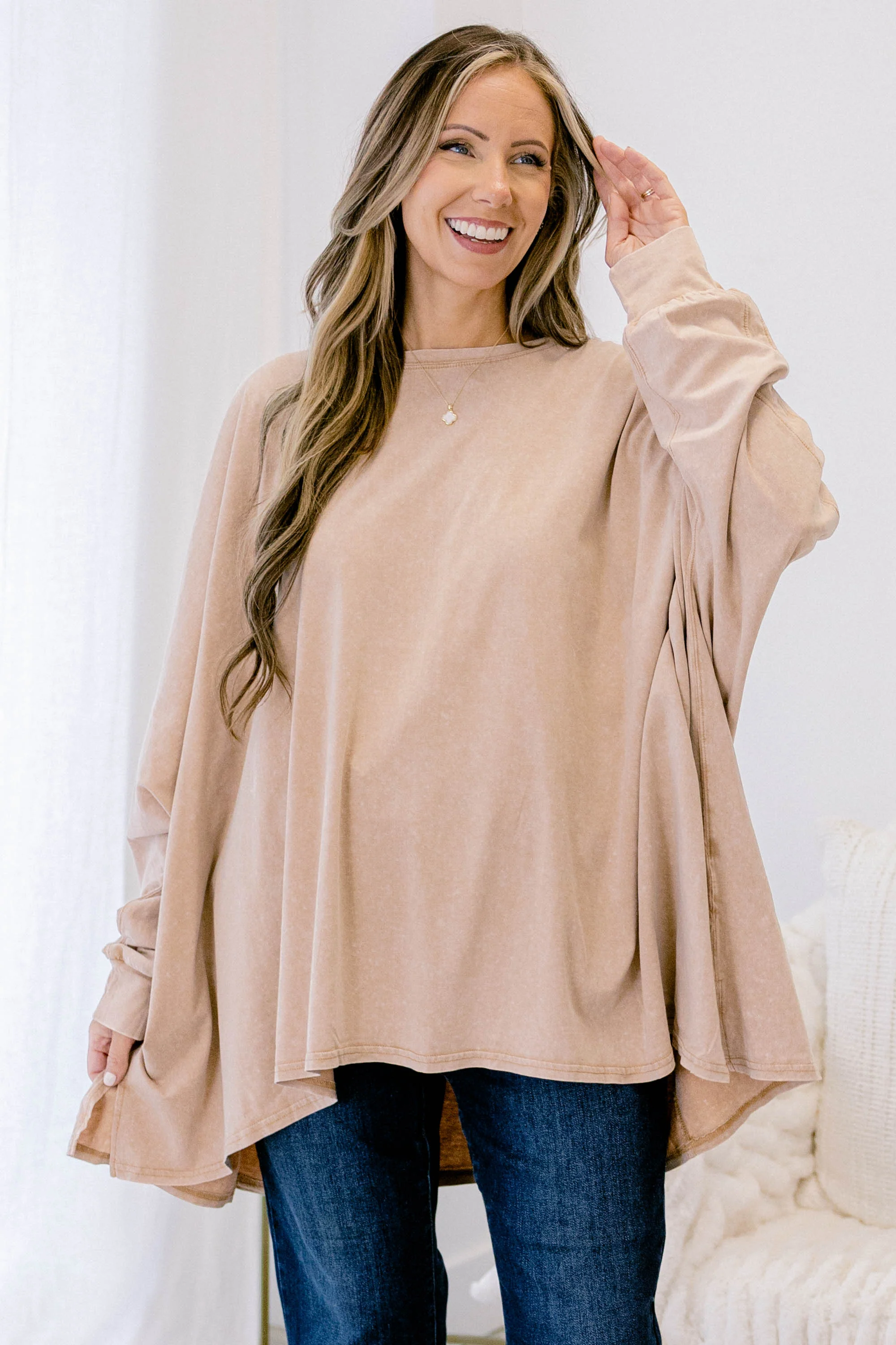 All So Nice Tunic, Sand - Giverhouse