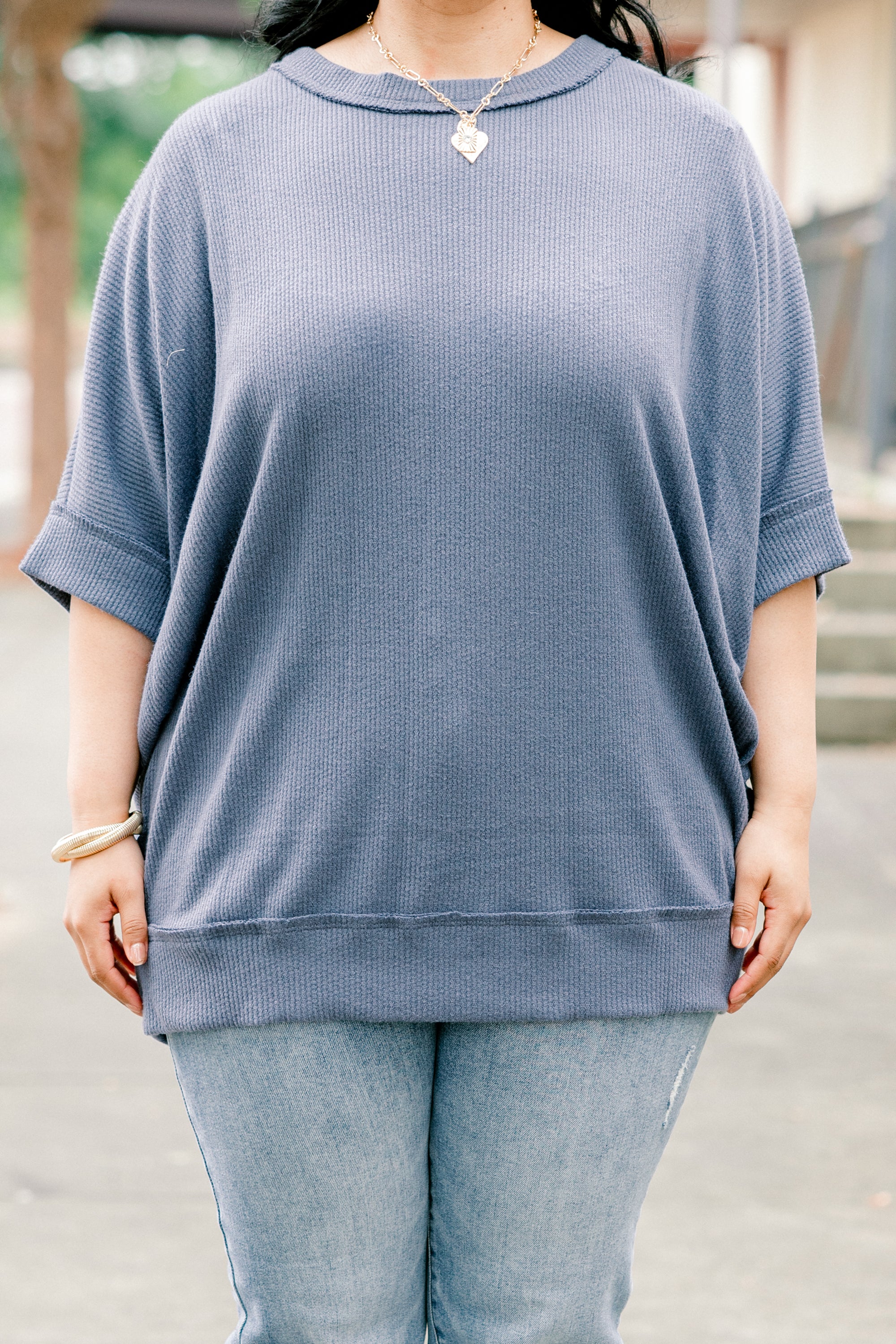 Because Of Us Top, Denim - Giverhouse