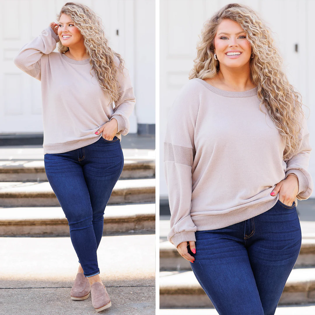 Keep It Shining Top, Mocha - Giverhouse