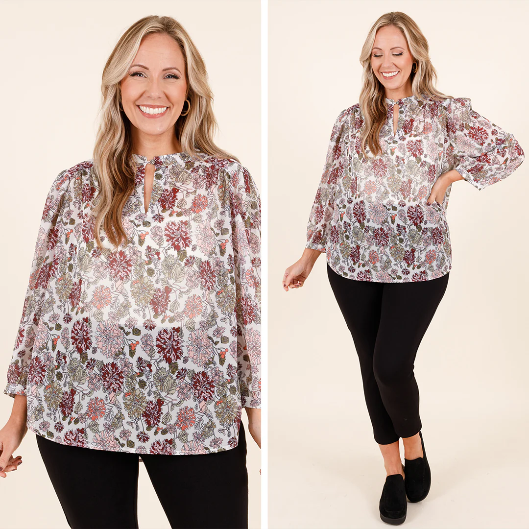 Glamorous Gal Top, Ivory - Giverhouse