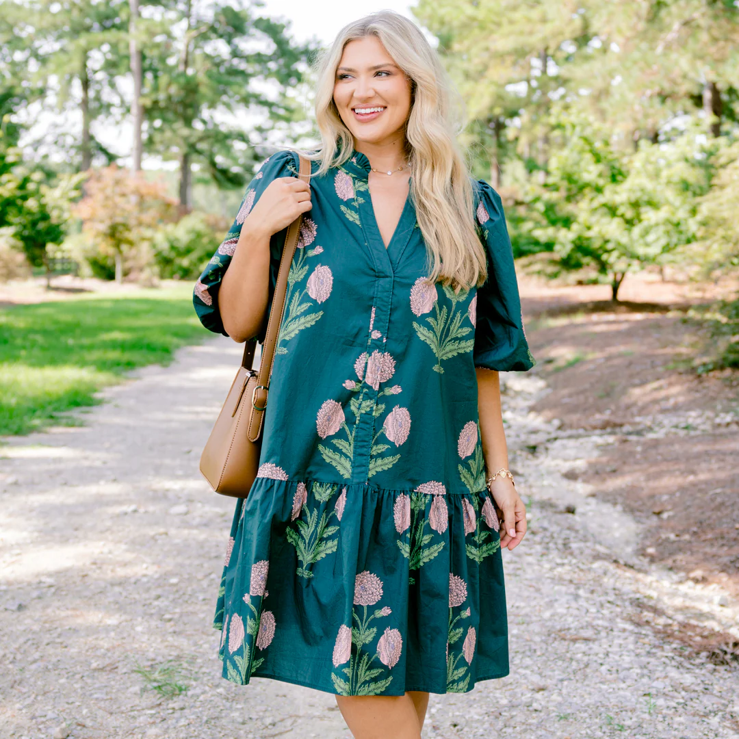 Nothing Was Ever The Same Dress, Hunter Green - Giverhouse