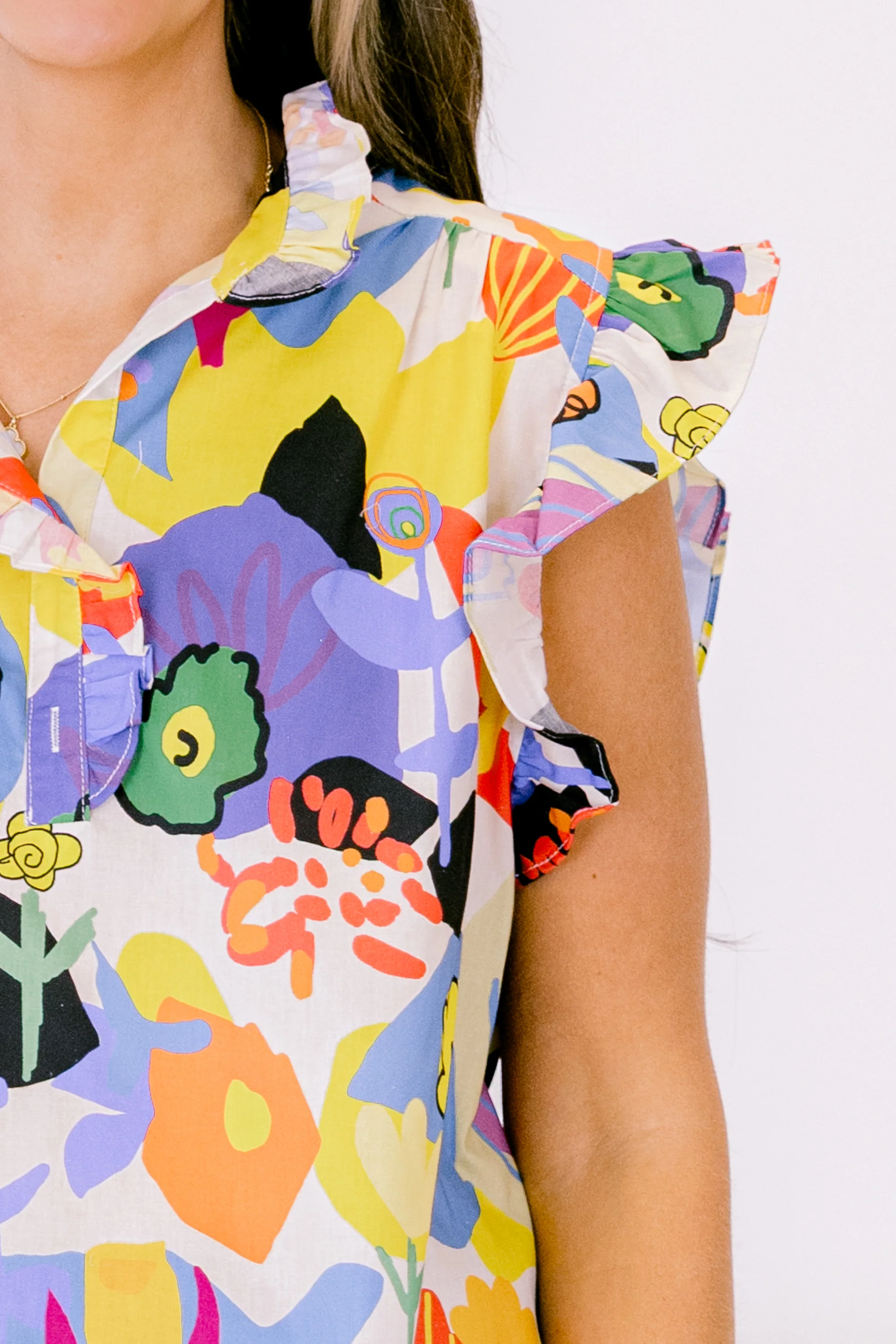 Meet Me At The Stadium Top, Yellow - Giverhouse