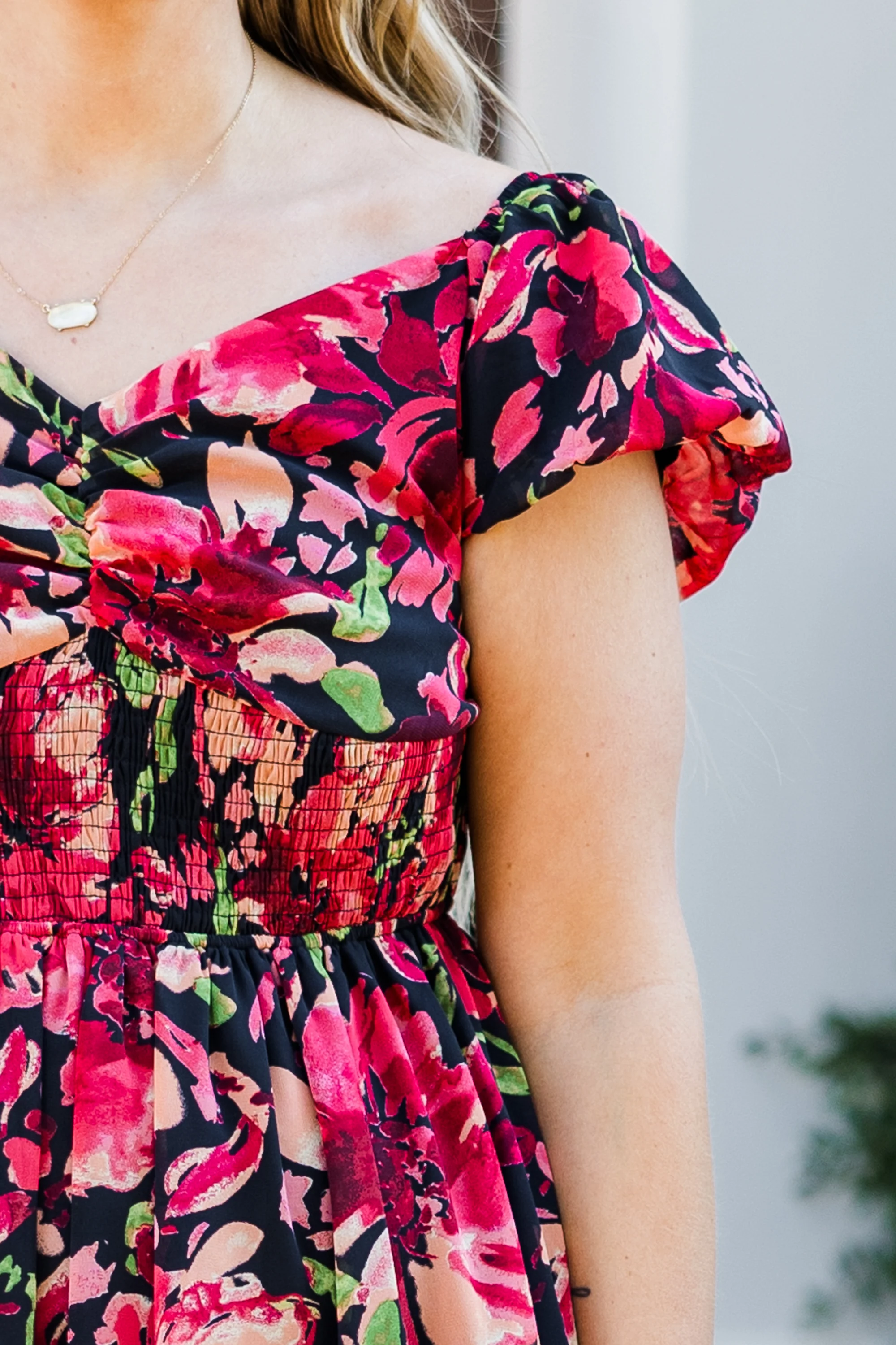 Love From Above Dress, Black Floral - Giverhouse
