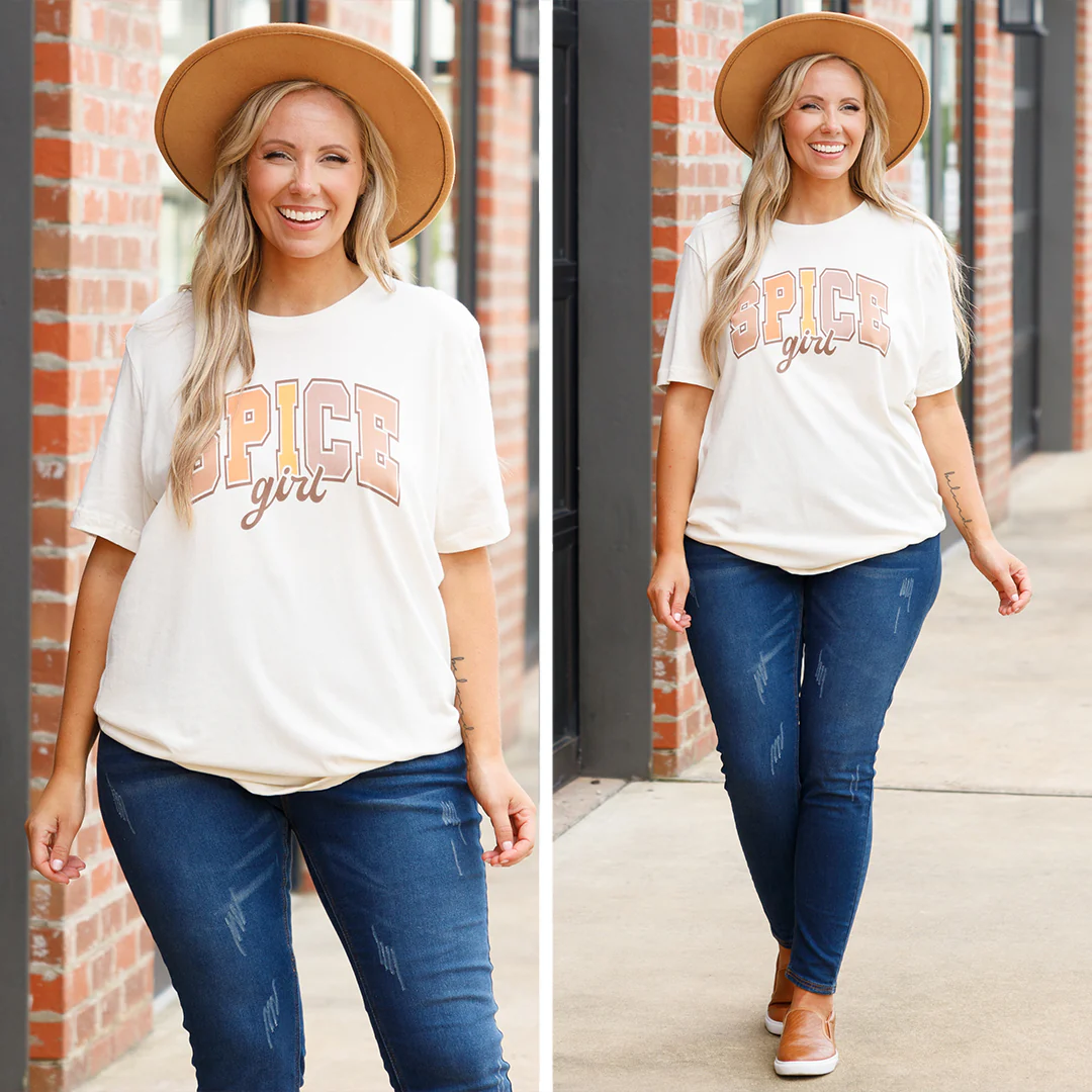 Spice Girl Tee, Natural - Giverhouse