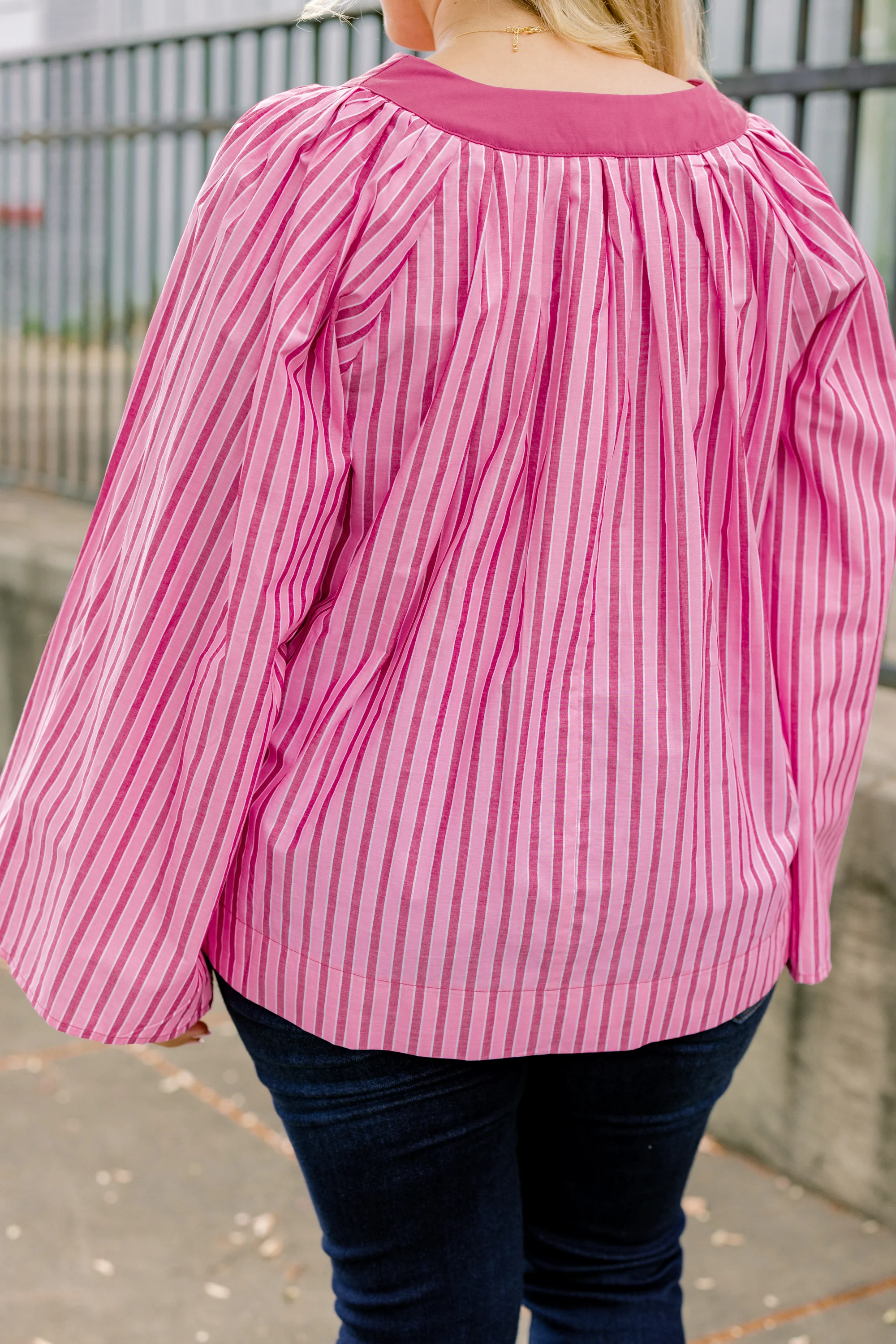 Free Like The Wind Top, Pink Stripe - Giverhouse