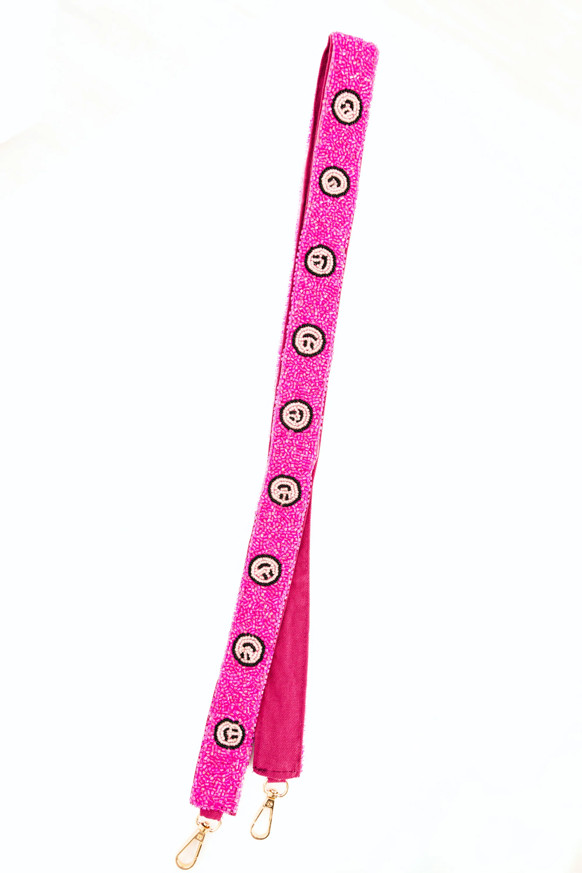 It's All Smiles Beaded Strap, Pink - Giverhouse