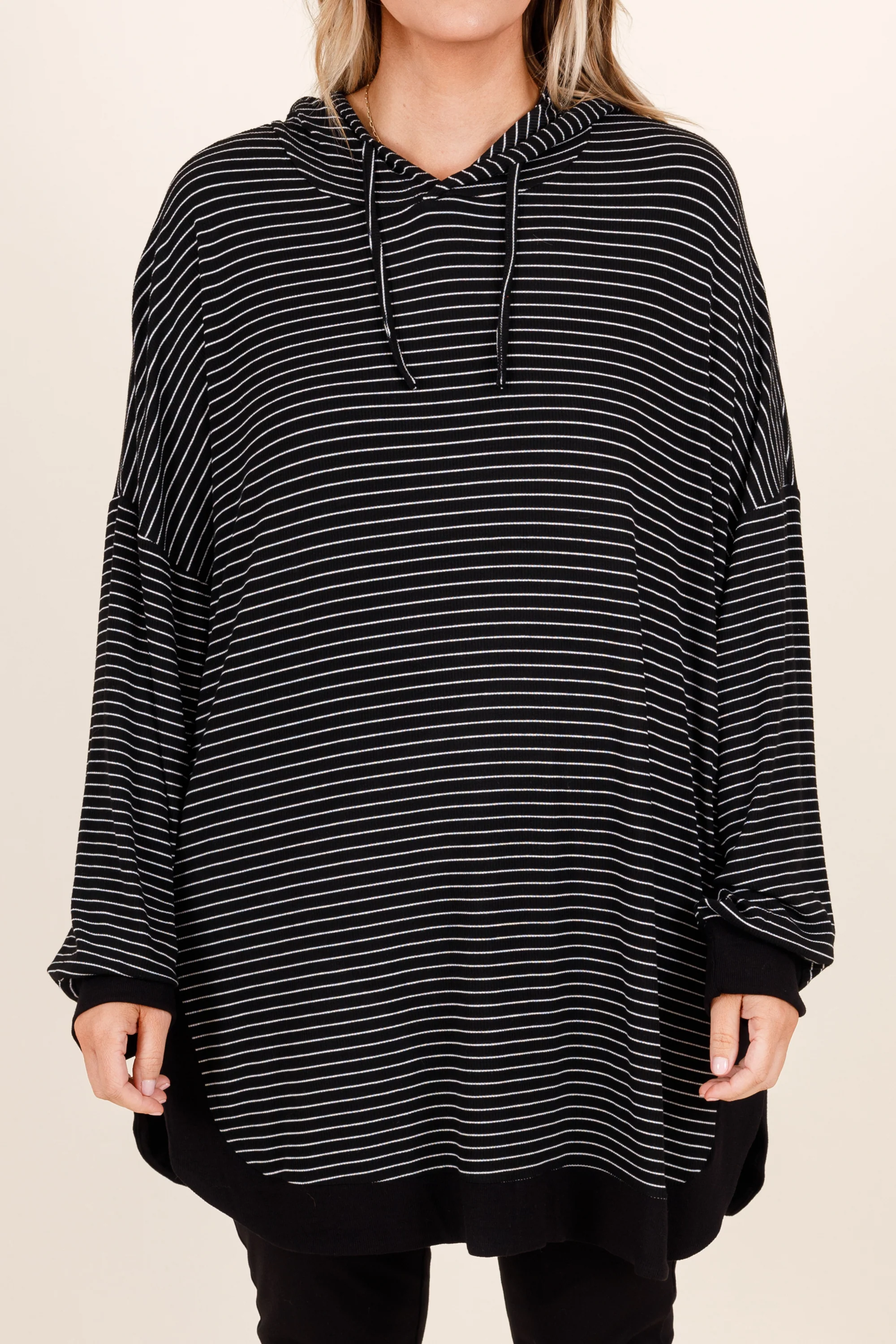 Don't Fall Tonight Hoodie, Black-White - Giverhouse