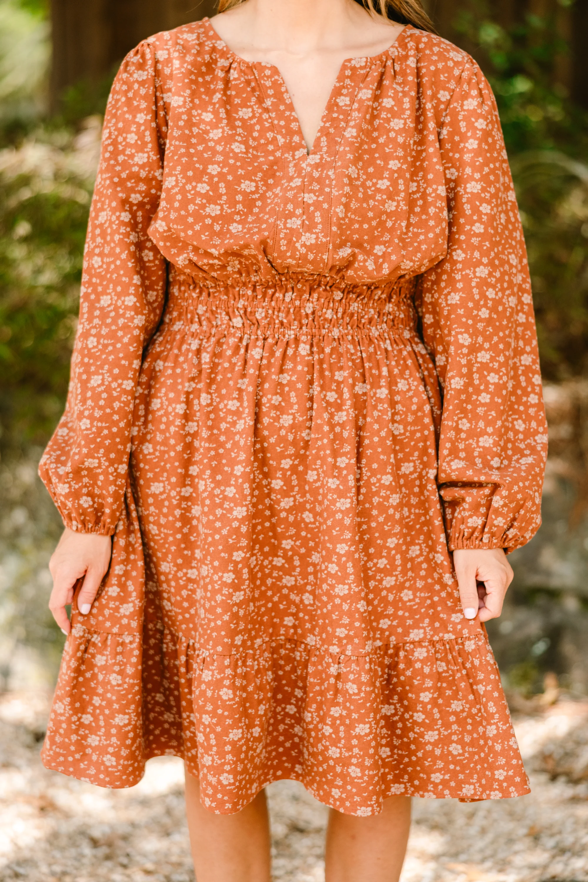 For The Fun Of It Dress, Rust - Giverhouse