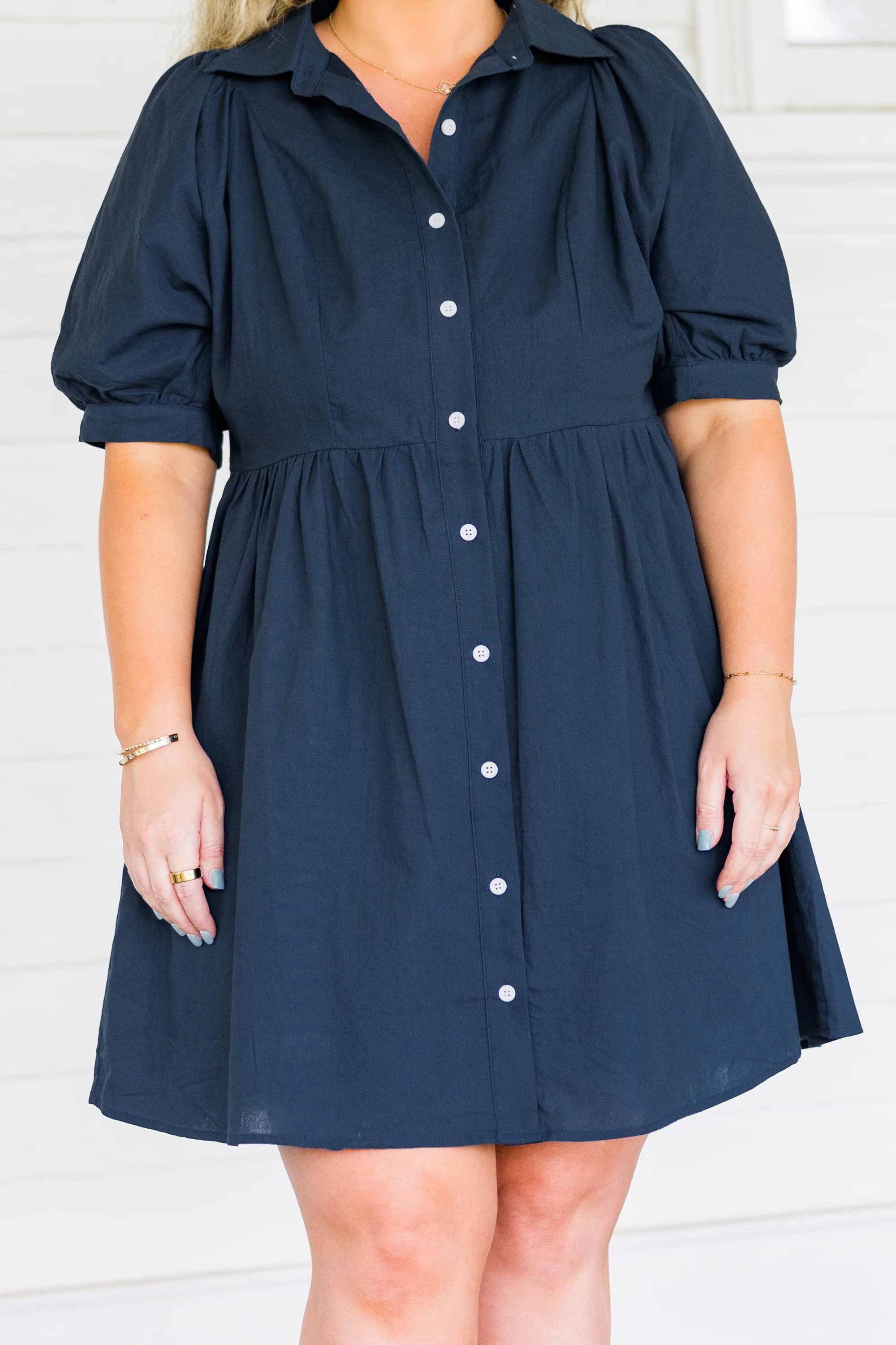 Destined To Impress Dress, Navy - Giverhouse