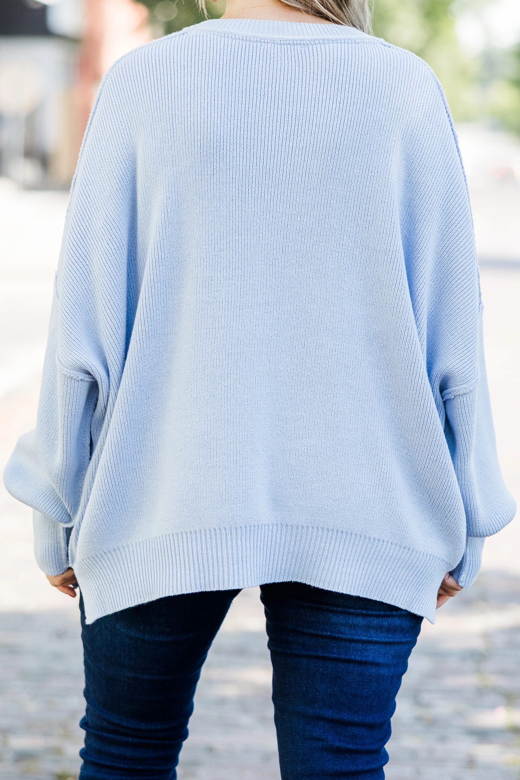 Magically Perfect Sweater, Light Blue - Giverhouse