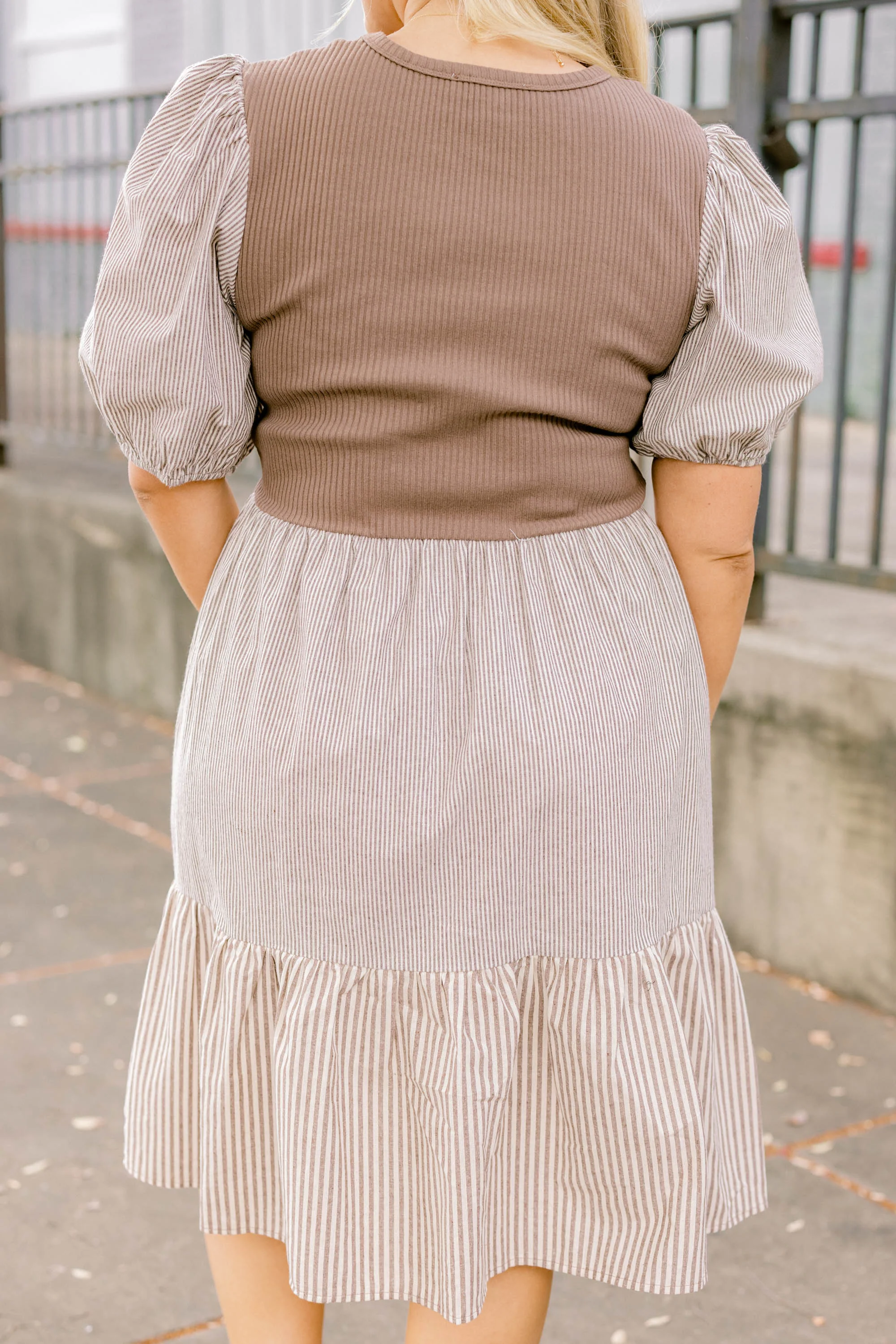 Harvest Beauty Dress, Brown - Giverhouse