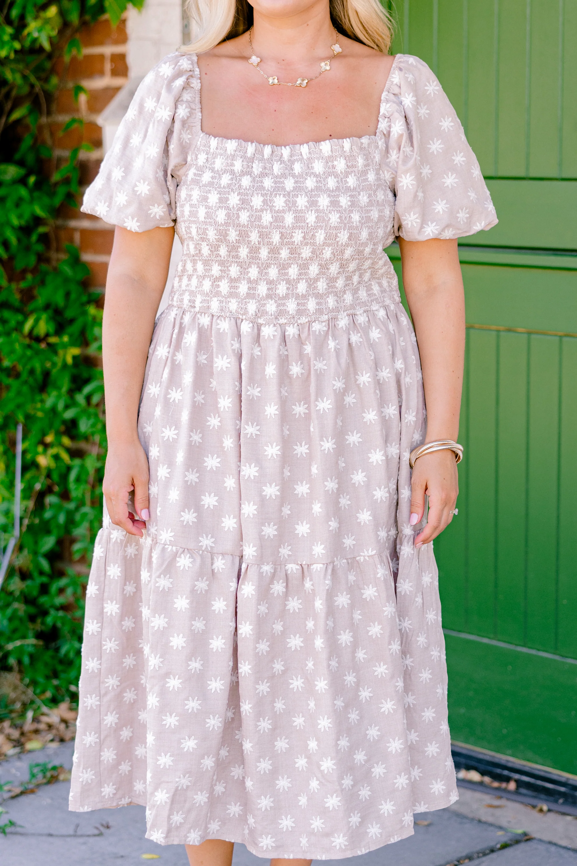 Feeling Grateful Midi Dress, Taupe - Giverhouse