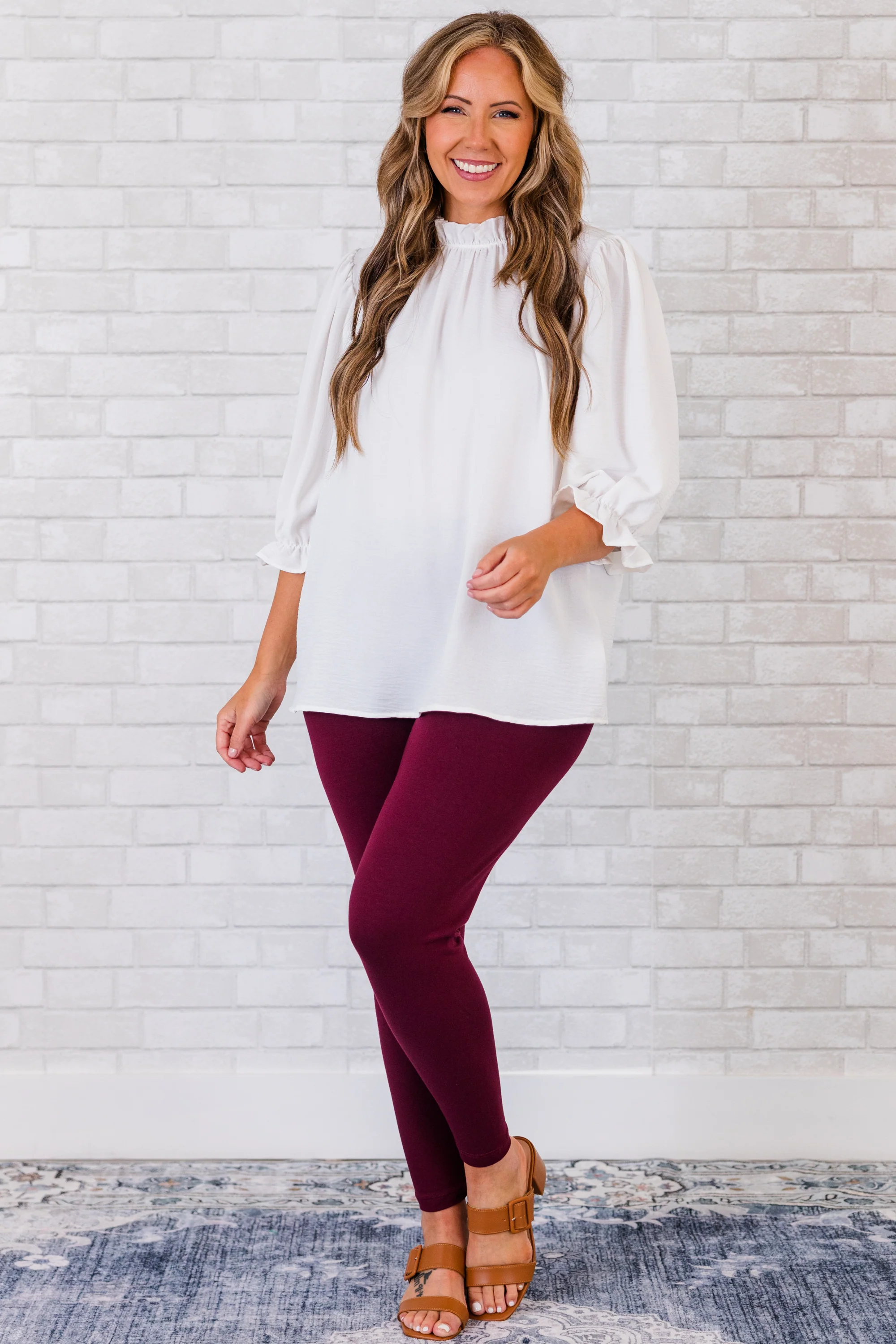 To Be True Leggings, Dark Plum - Giverhouse